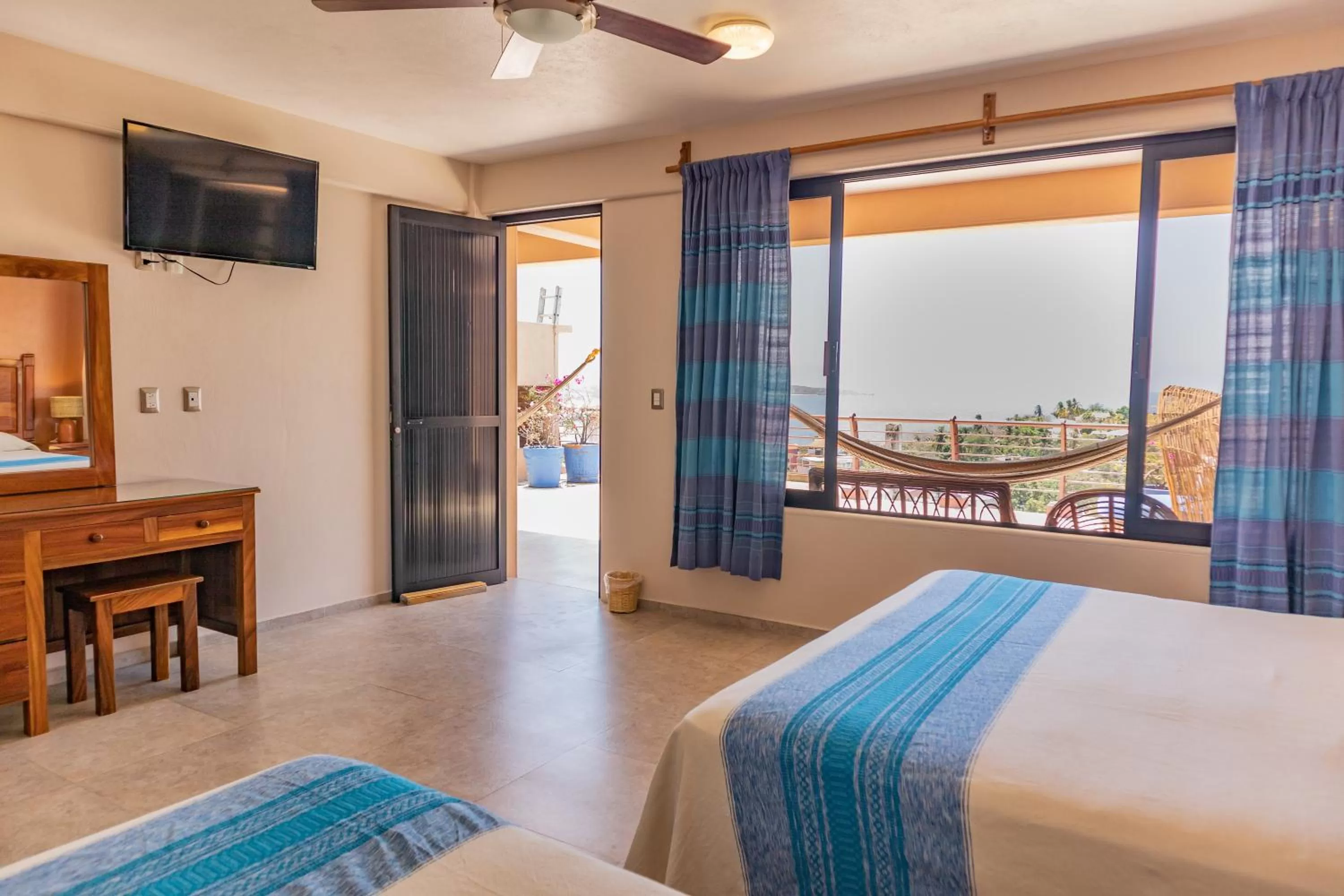 Bed in Hotel El Mirador