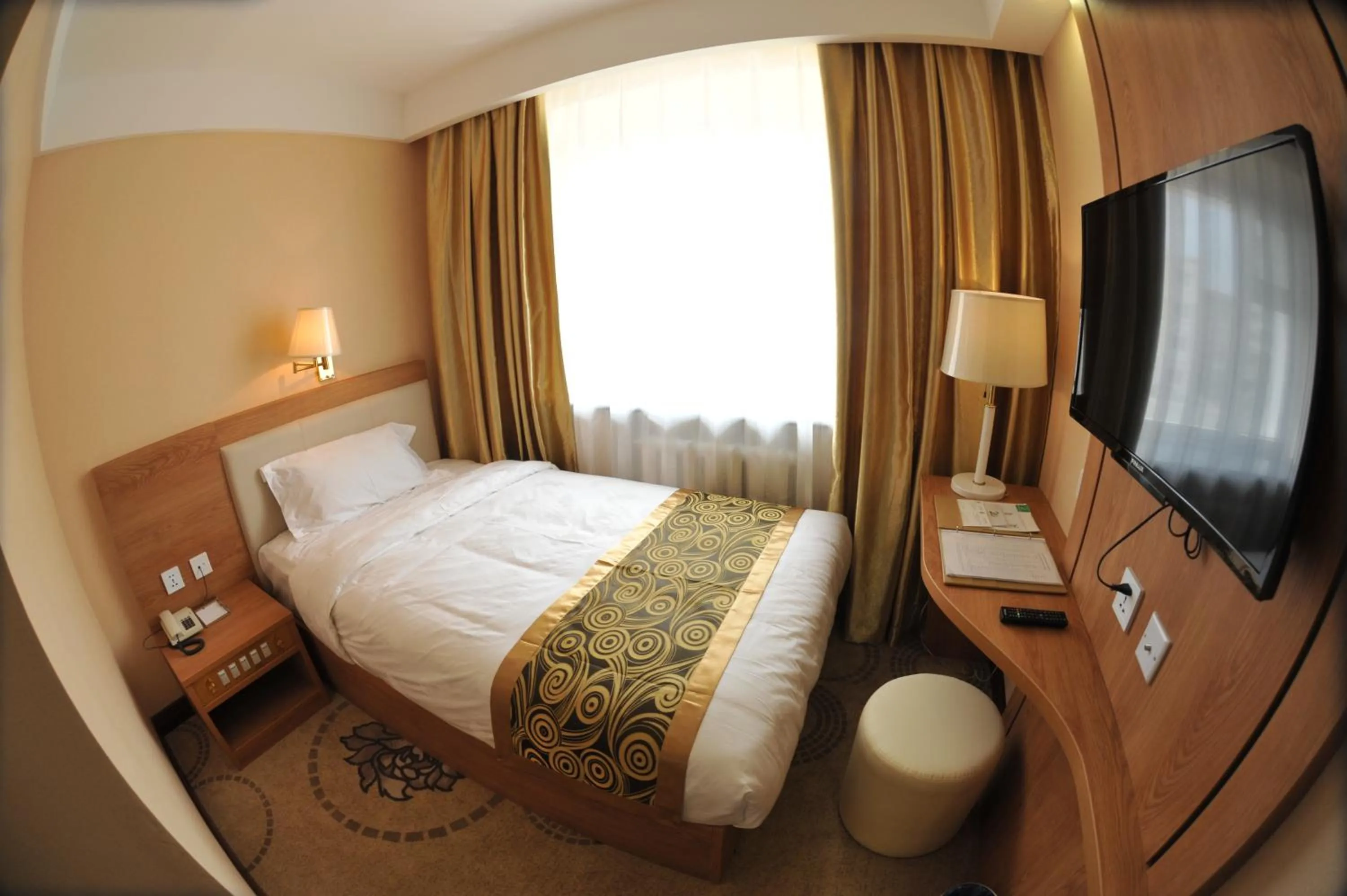 Bed in Flower Hotel Ulaanbaatar