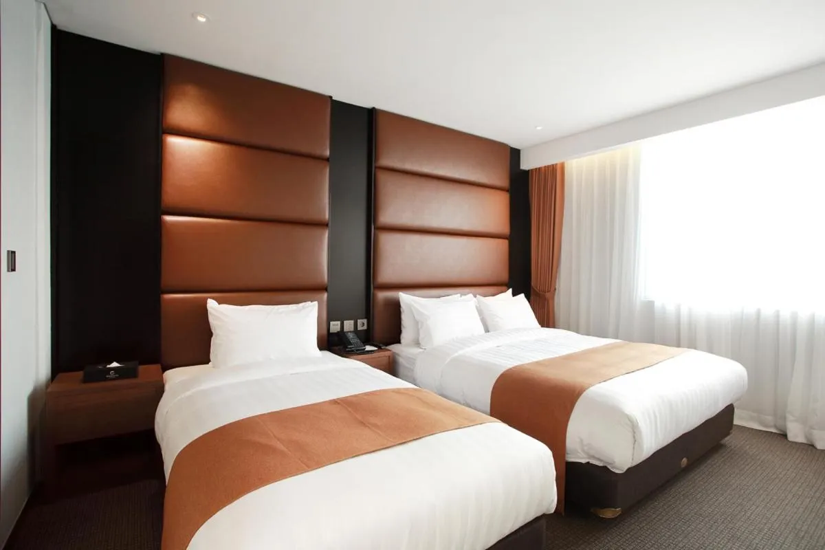 Bed in Gangneung City Hotel