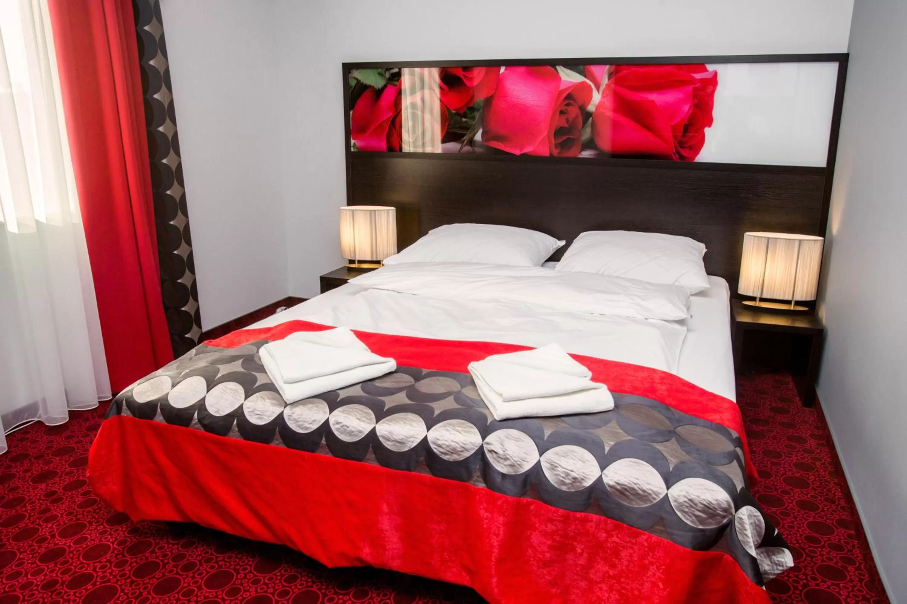 Bed in Hotel Zimowit