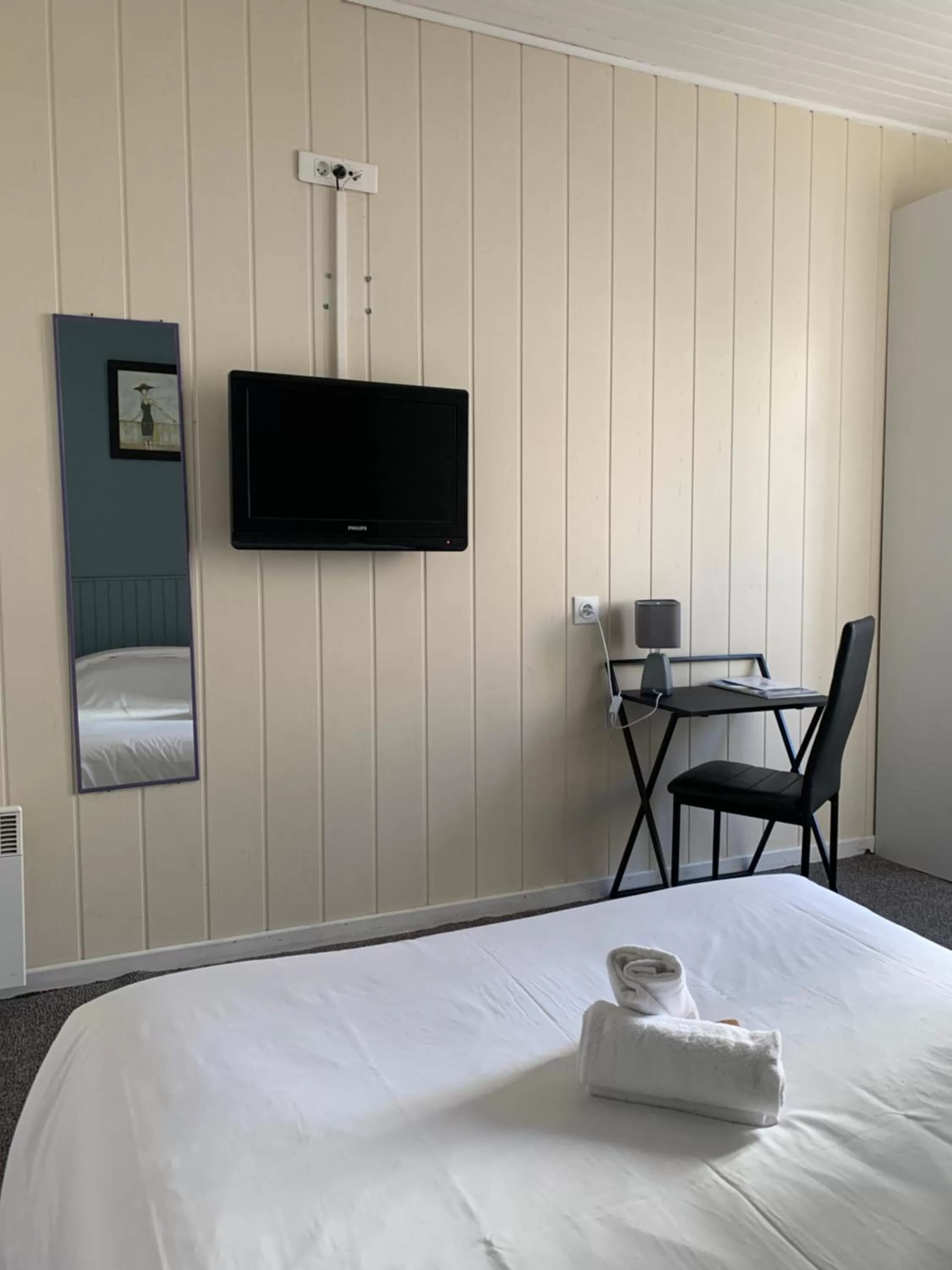 TV and multimedia, Bed in Hôtel & Restaurant Le Patio VICHY