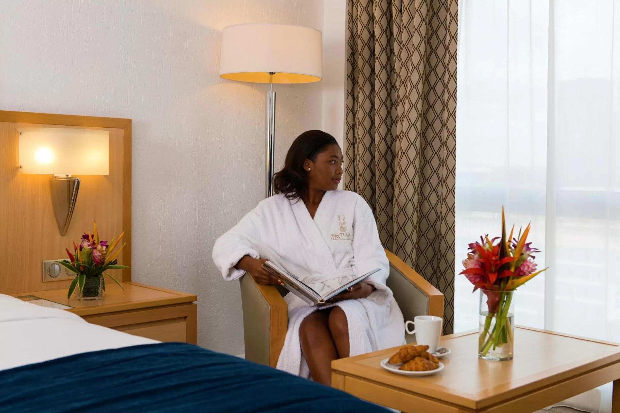 Bedroom, Bed in Hotel Tiama Abidjan