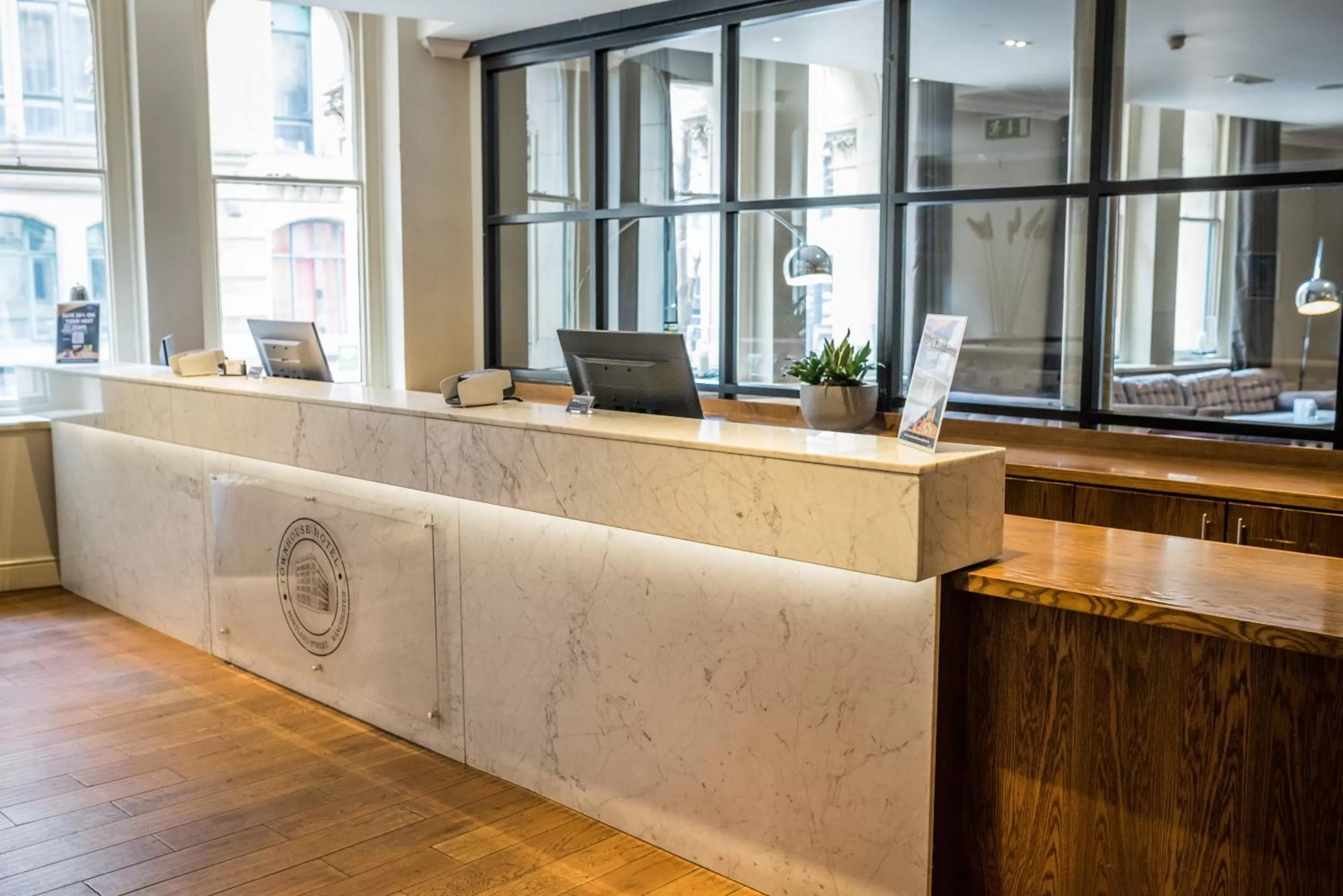 Lobby or reception in The Townhouse Manchester