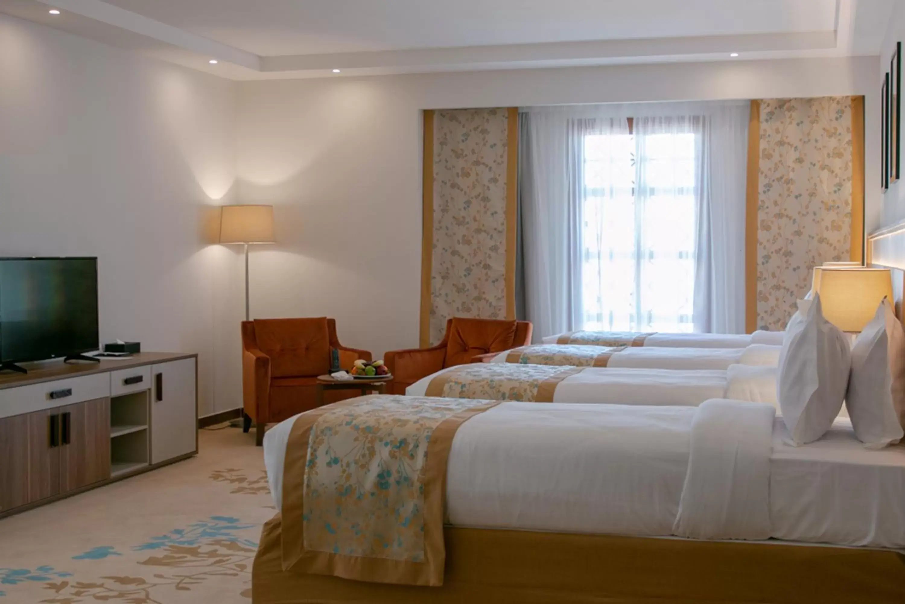 Quadruple Room With Haram View in Le Bosphorus Hotel - Waqf Safi Quadruple Room With Haram View in Le Bosphorus Hotel - Waqf Safi