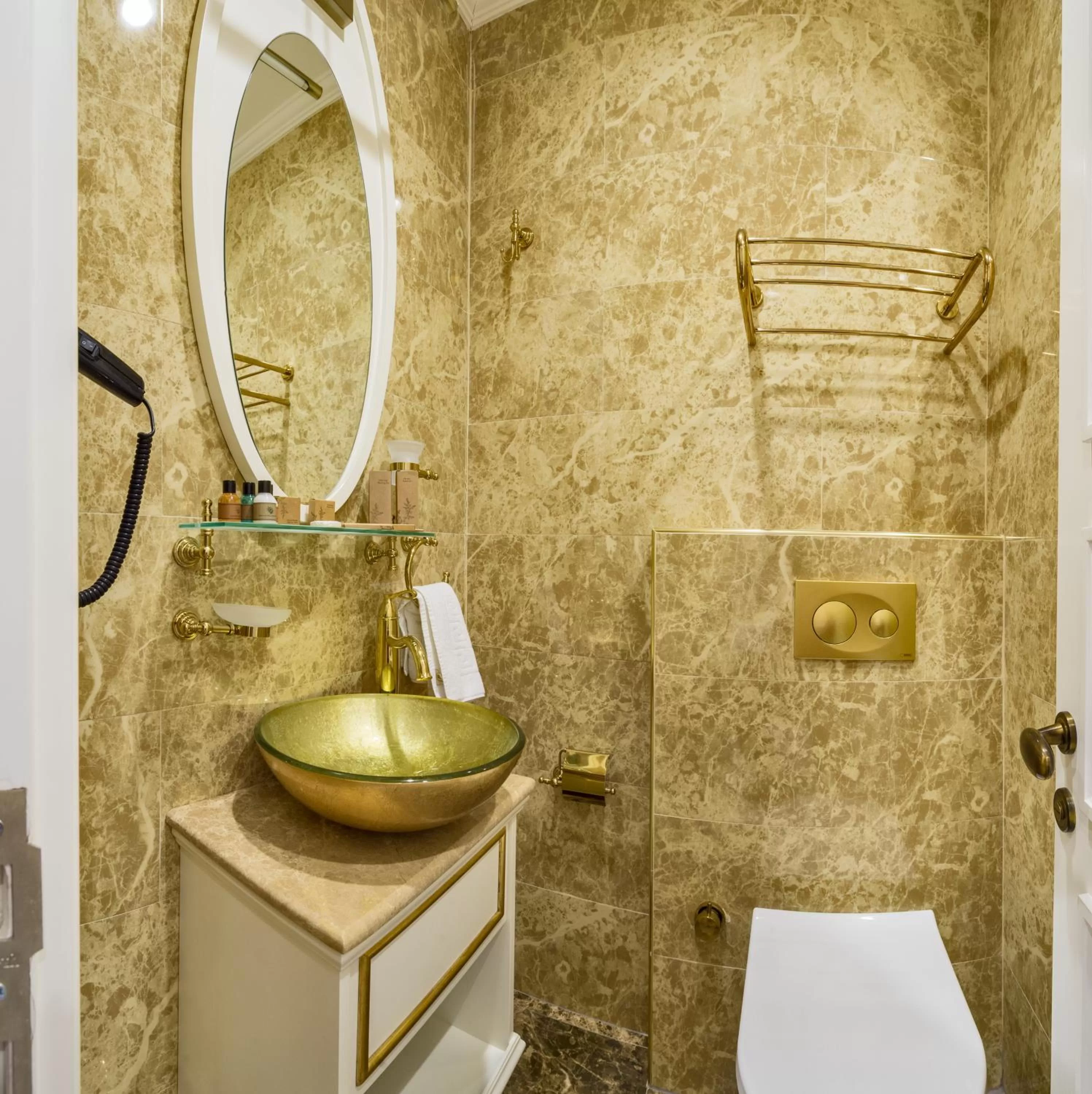 Toilet in Alpek Hotel