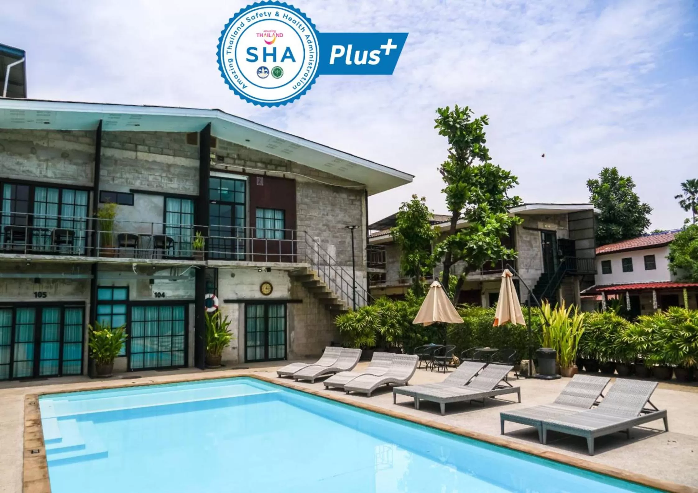 Pool view in The Warehouse Chiang Mai