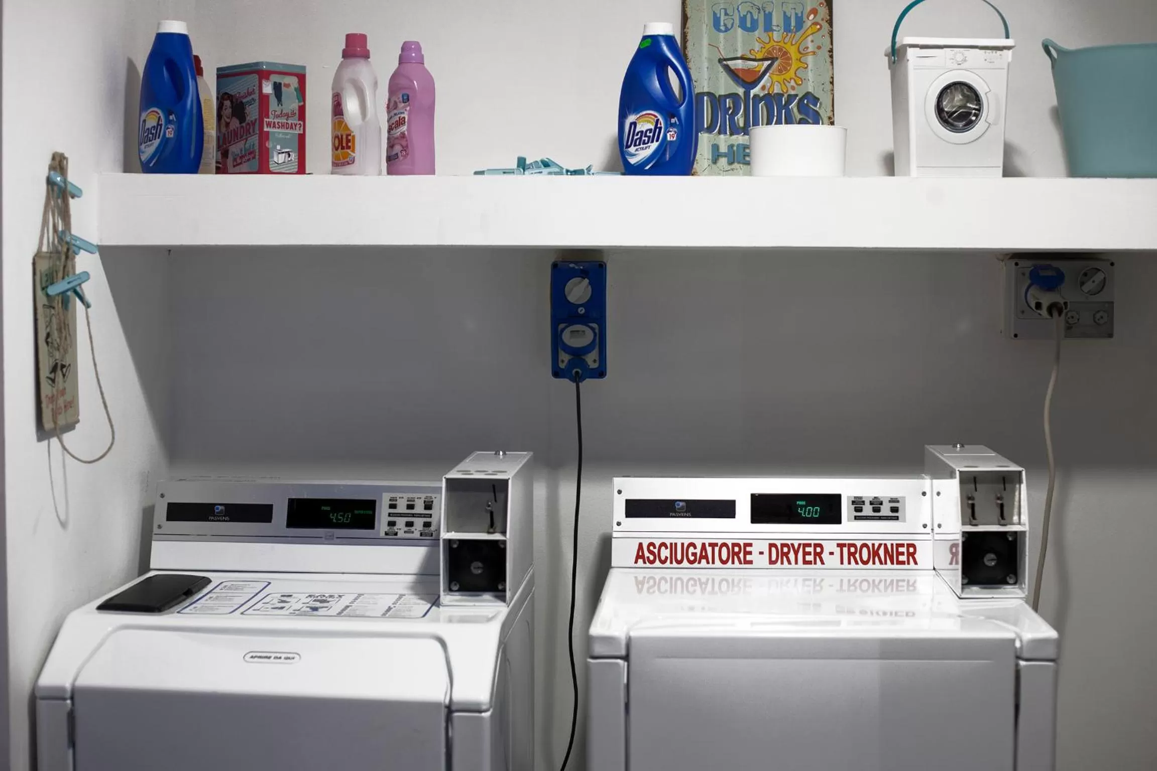 washing machine in Hostel Trastevere