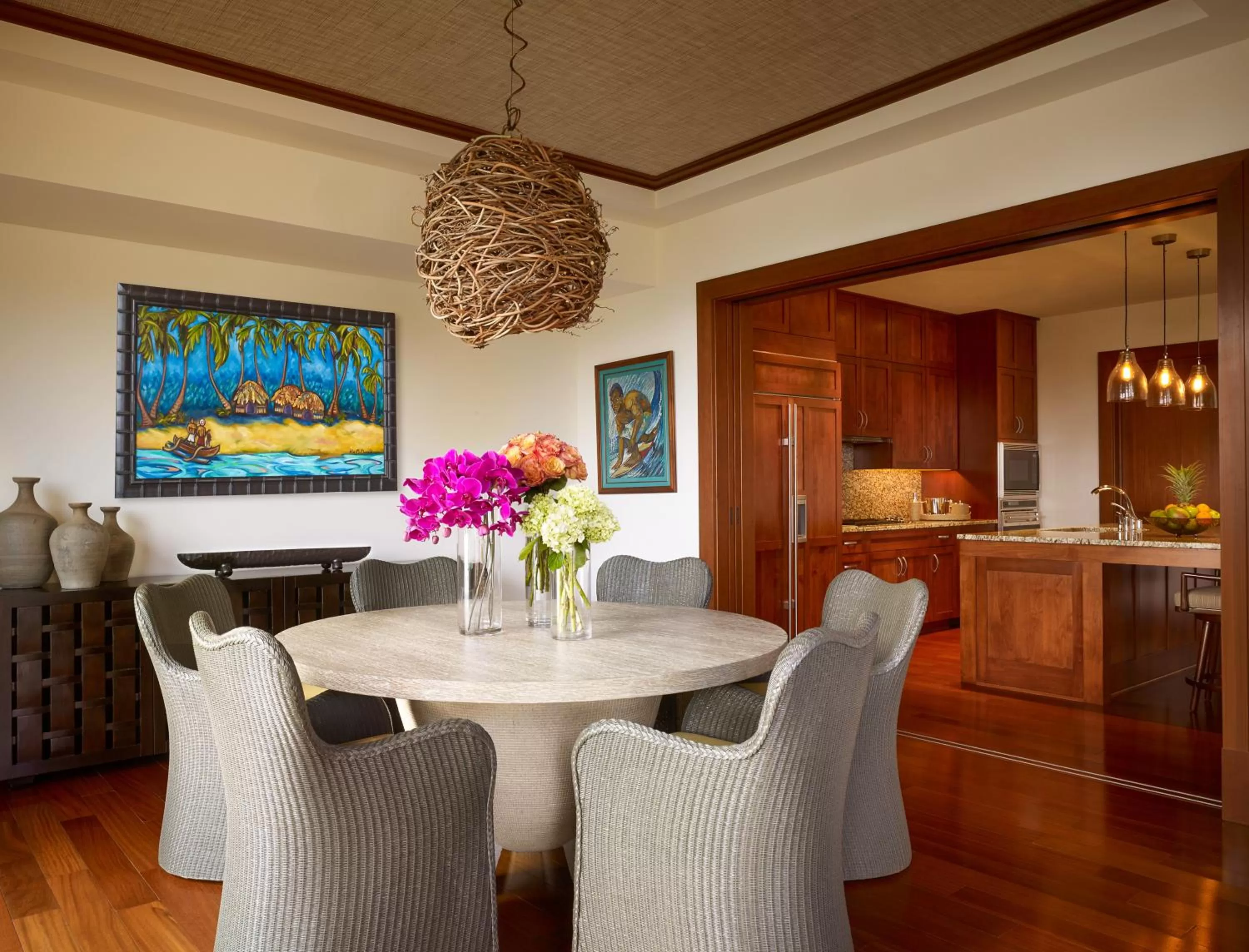 Dining area in Montage Kapalua Bay