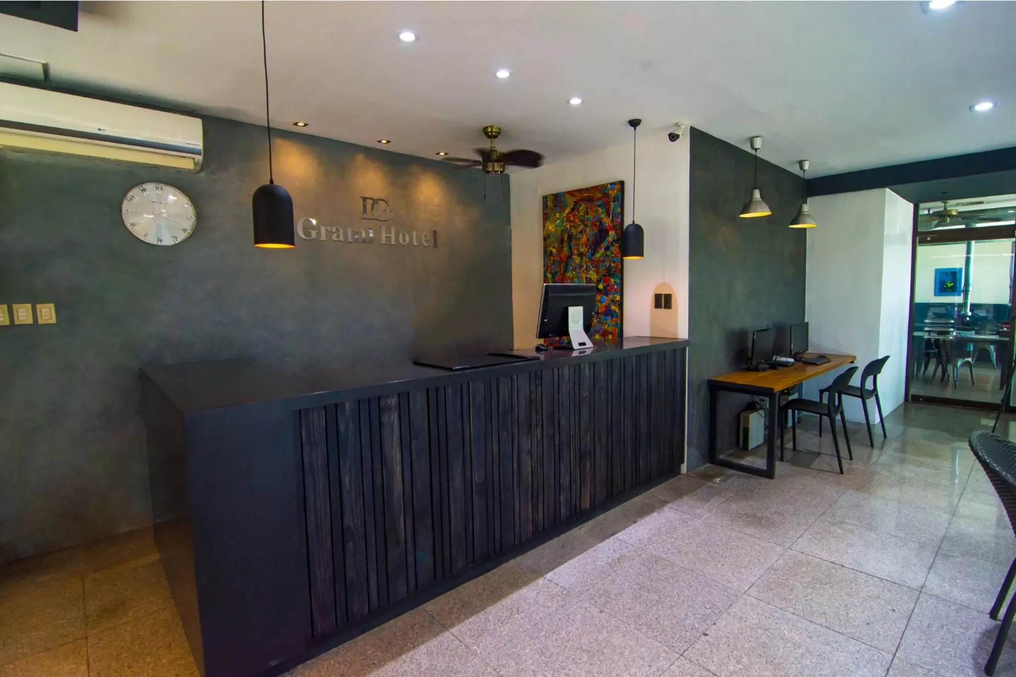 Lobby or reception in DG Grami Hotel