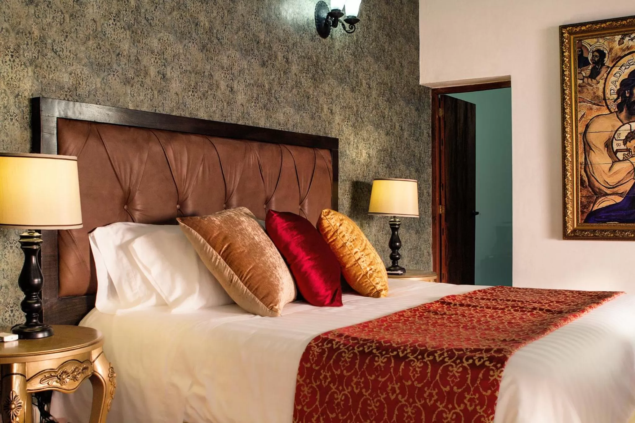 Bed in Hotel Doña Manuela