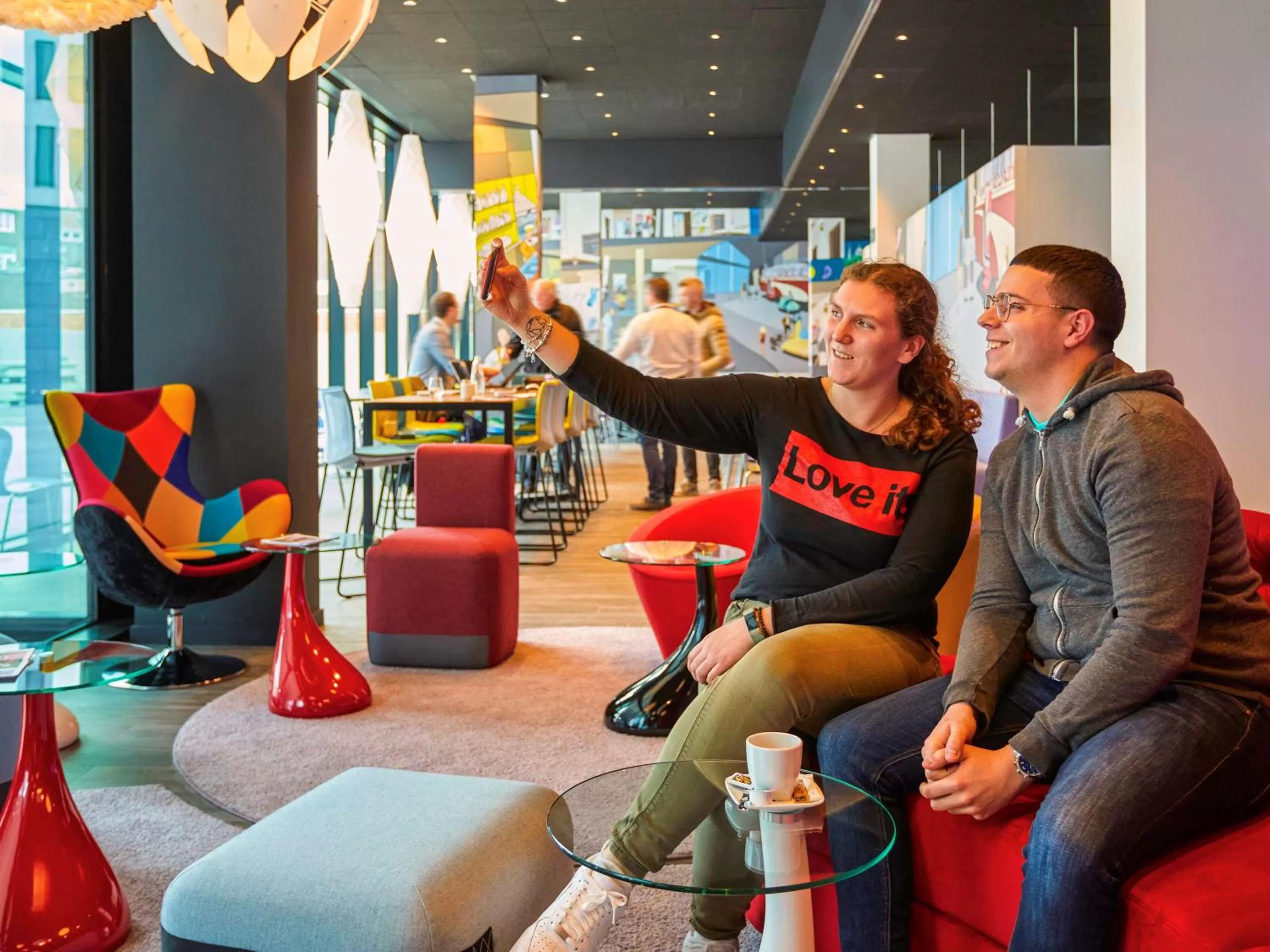 Lounge or bar in ibis Styles Liege Guillemins