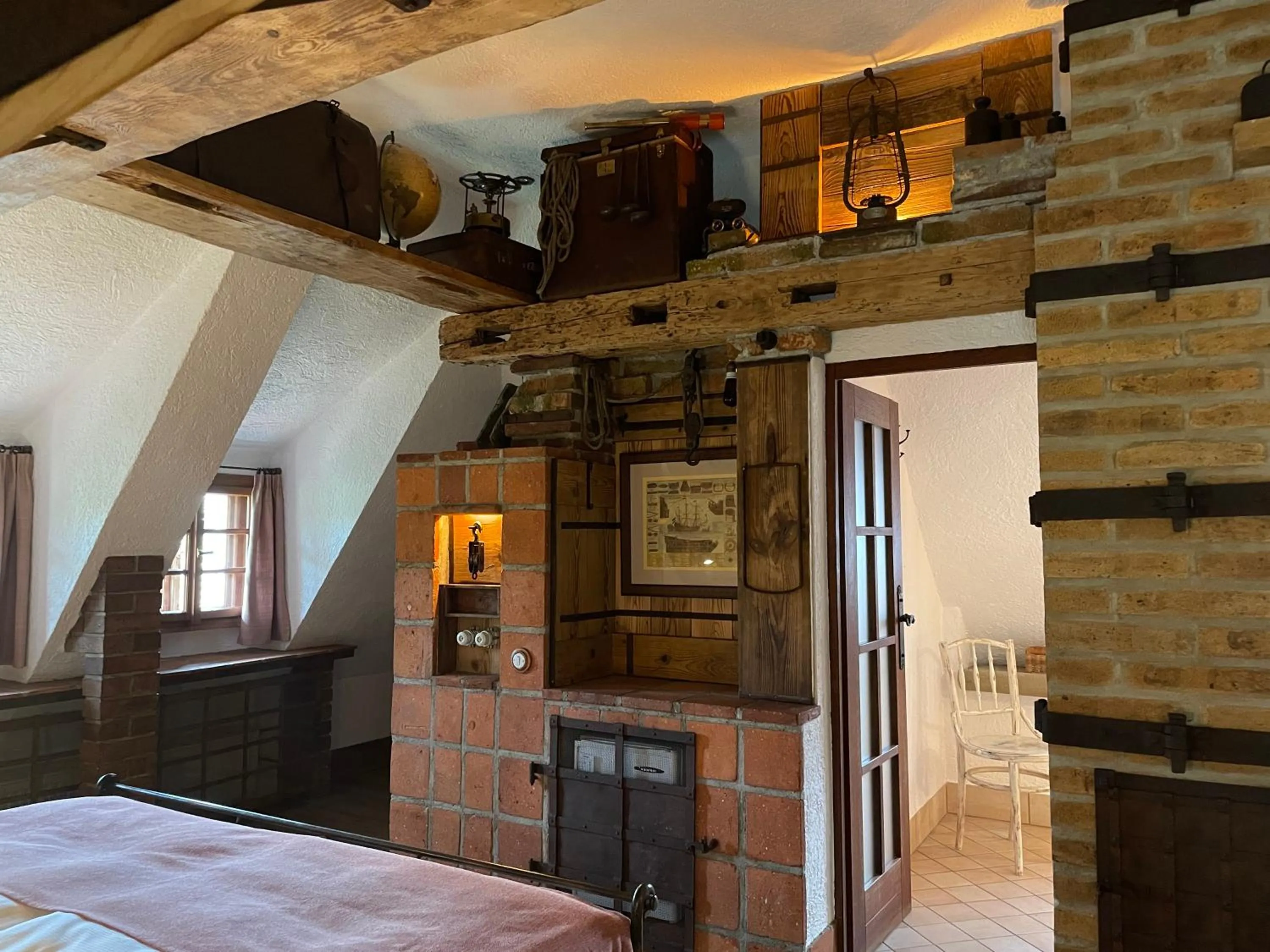 Bed in Romantik Hotel U Raka