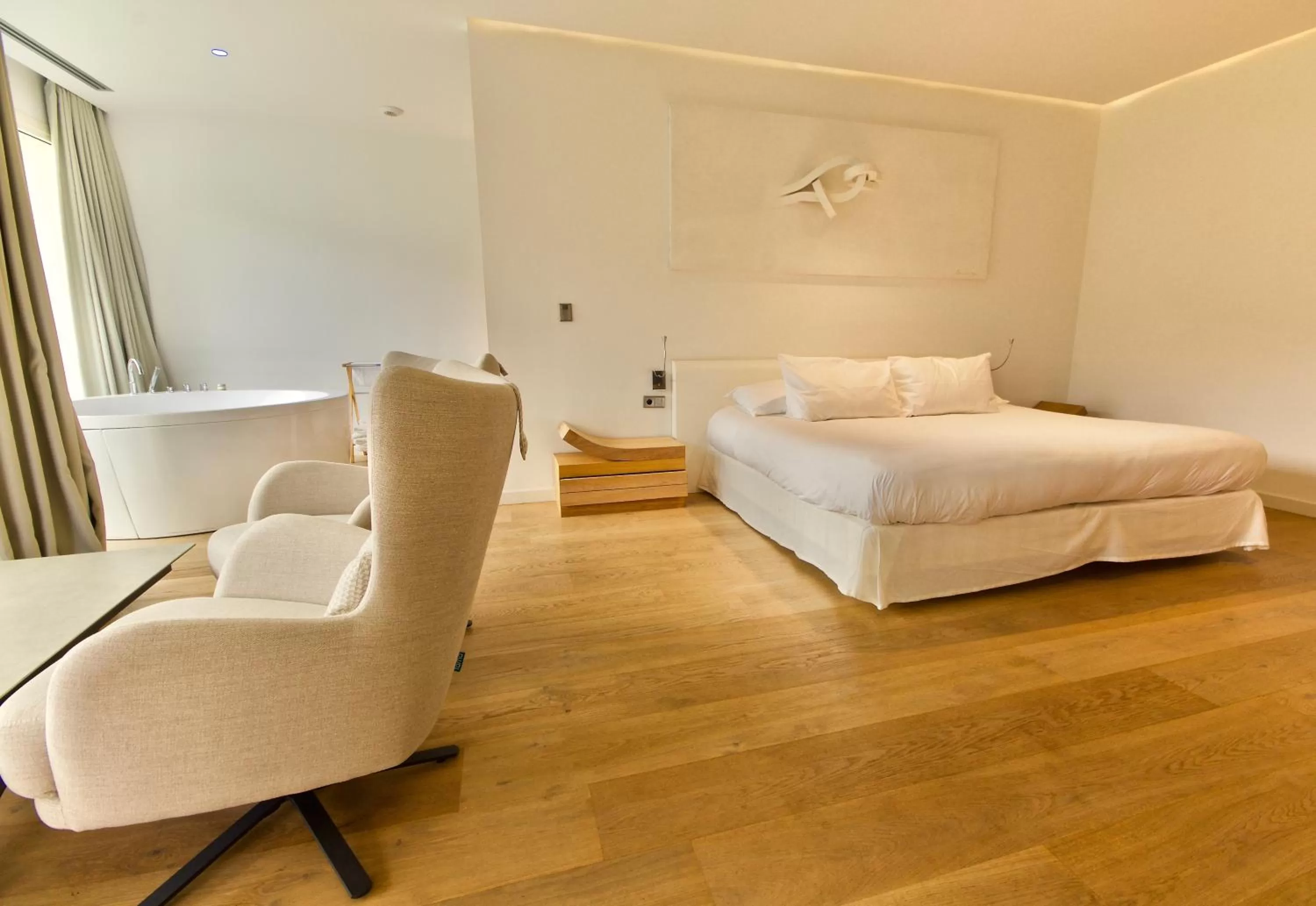 Bed in Arantza Hotela- Adults Only