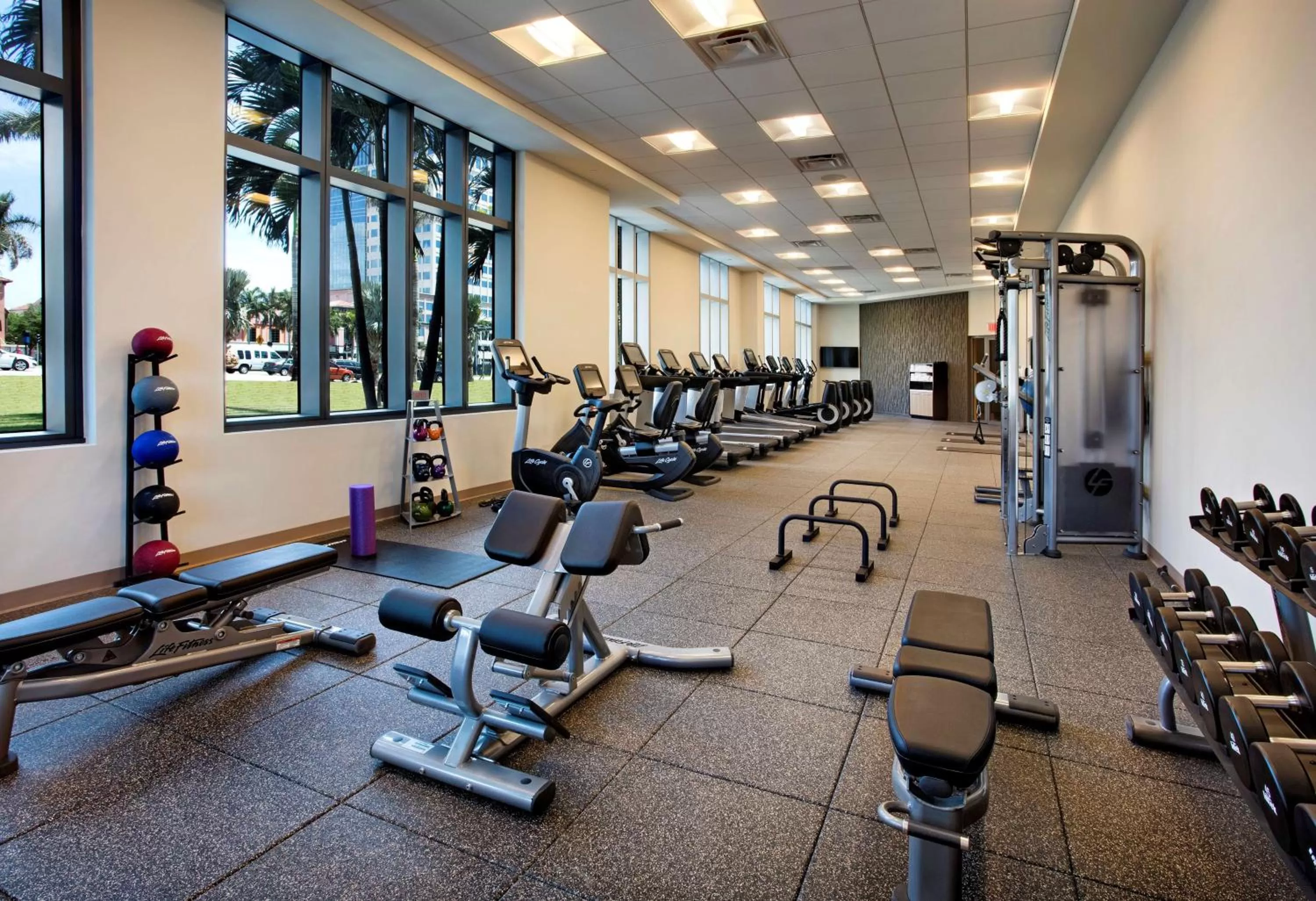 Fitness centre/facilities in Hilton West Palm Beach