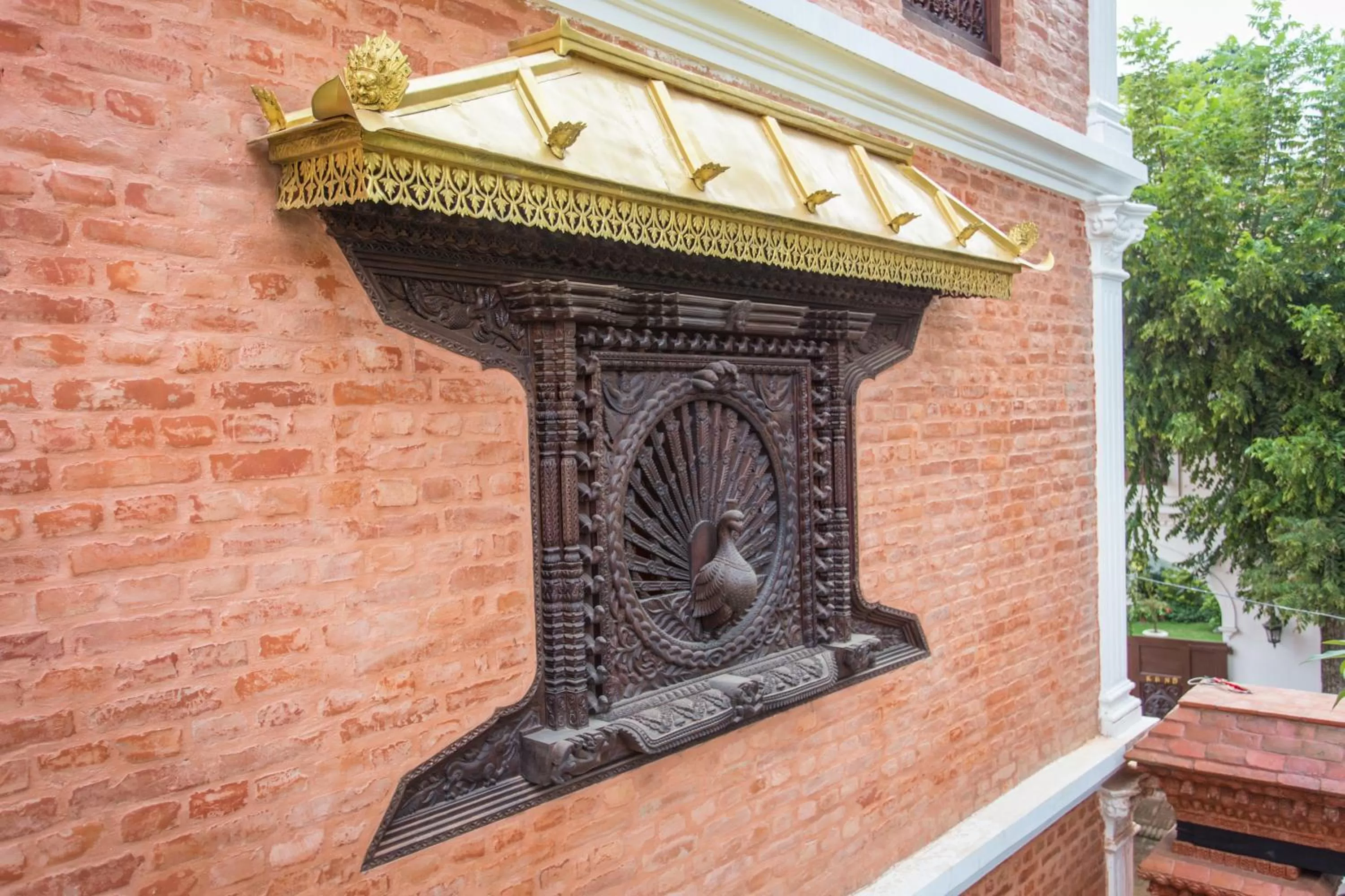 Decorative detail in Baber Mahal Vilas - The Heritage Hotel