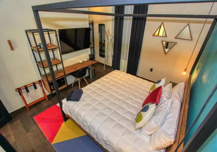 Bed in Antigua Trece Hotel Fusión & SPA