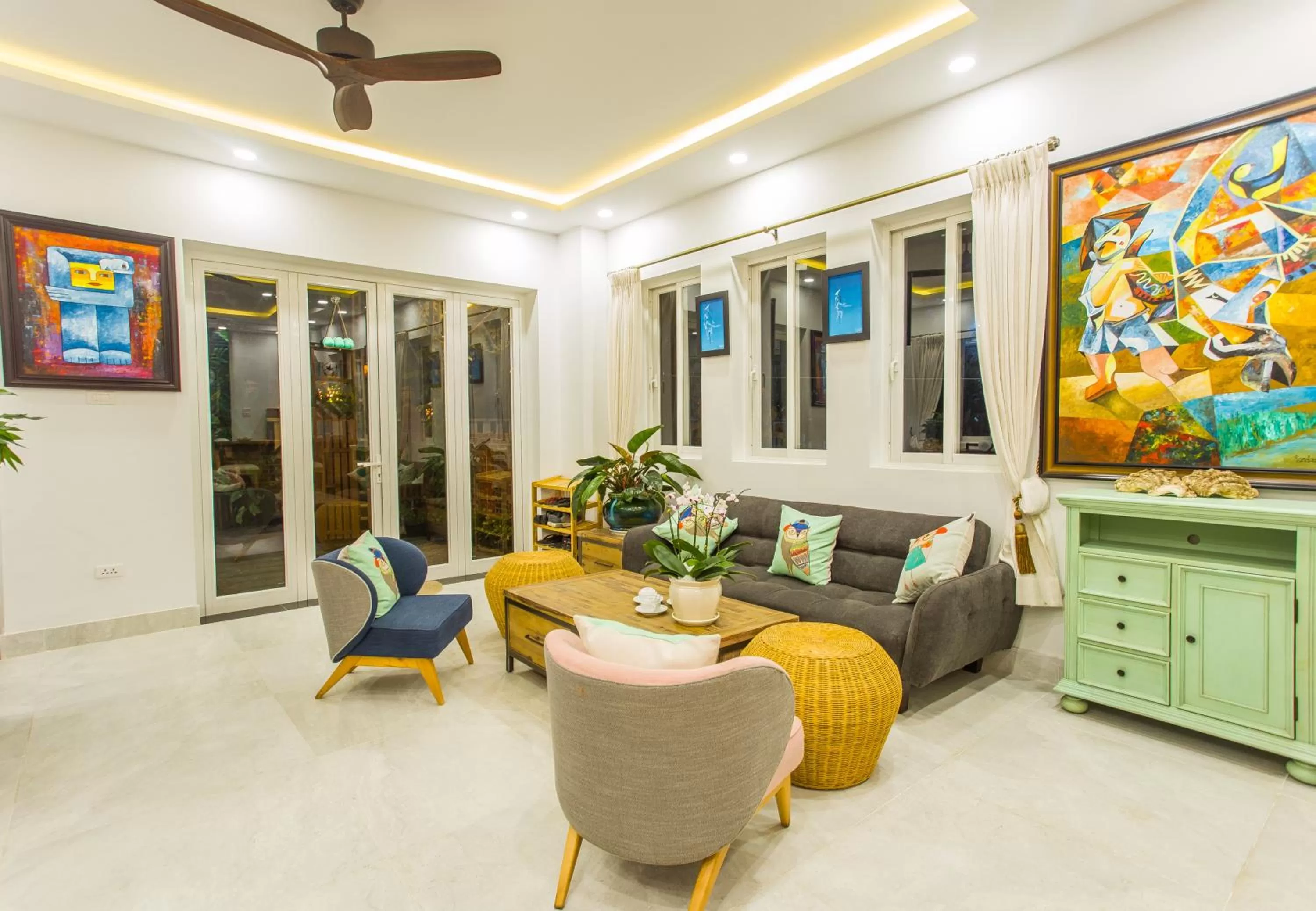 Seating Area in Peach House