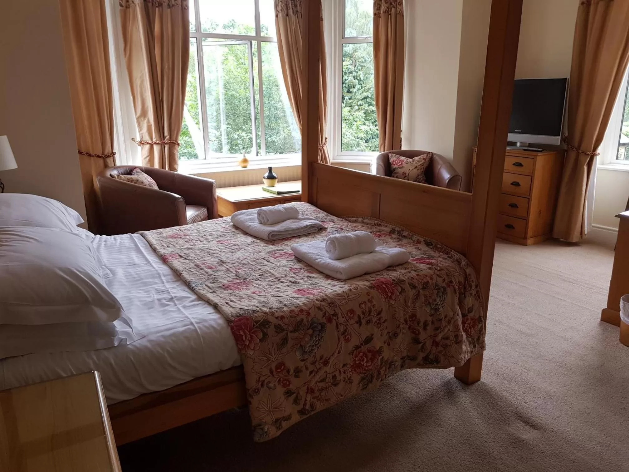 Bed in Glan Aber Hotel