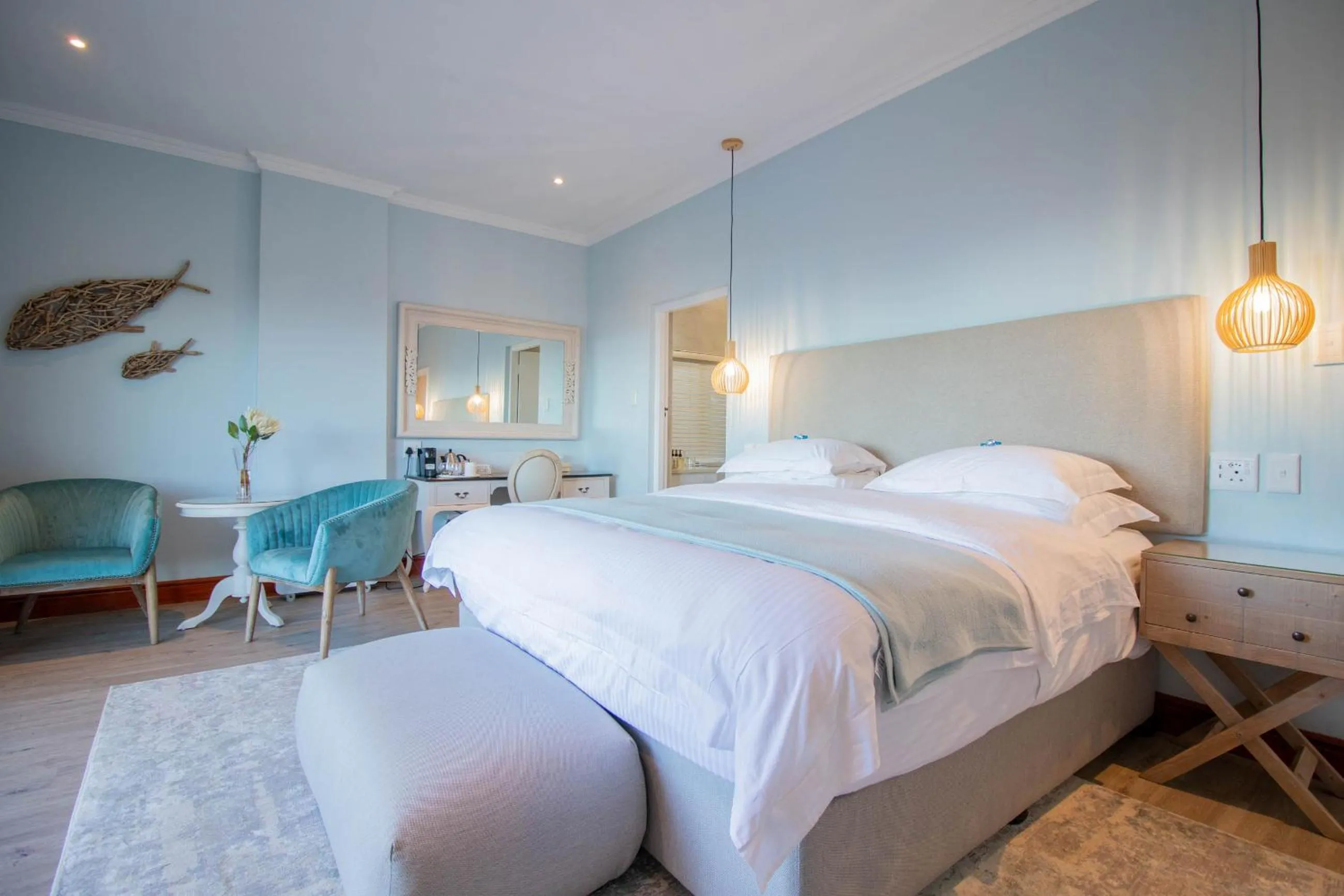 Bed in Lavender Manor Guest Lodge