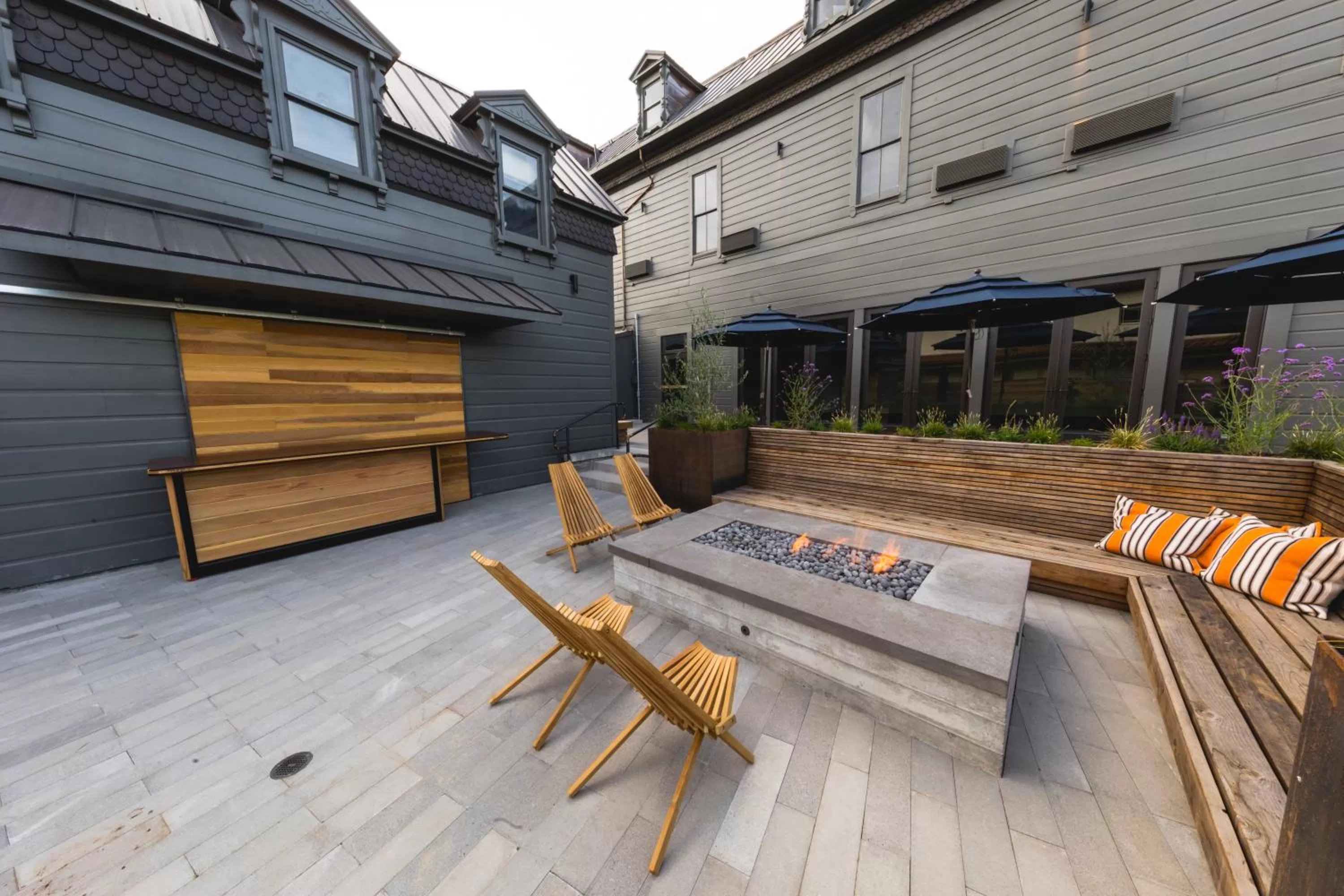 Patio in Thatcher Hotel