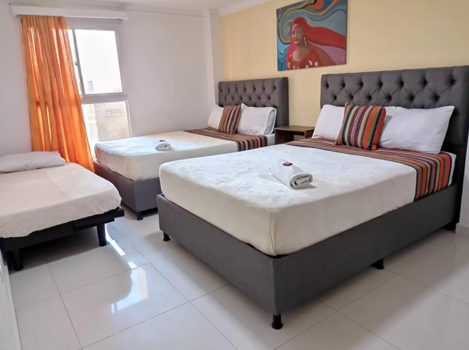 Bed in ANAJIRAWAA HOTEL