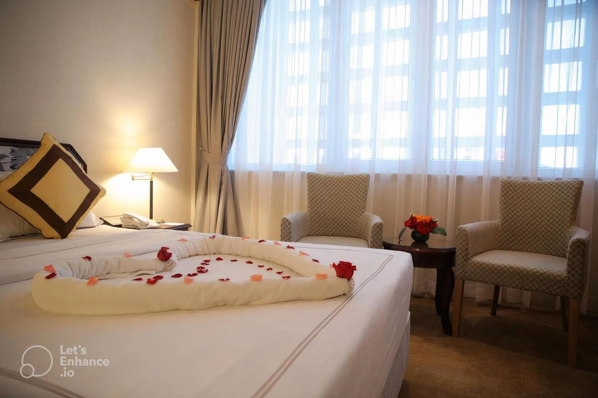 Bedroom, Bed in Lotus Saigon Hotel