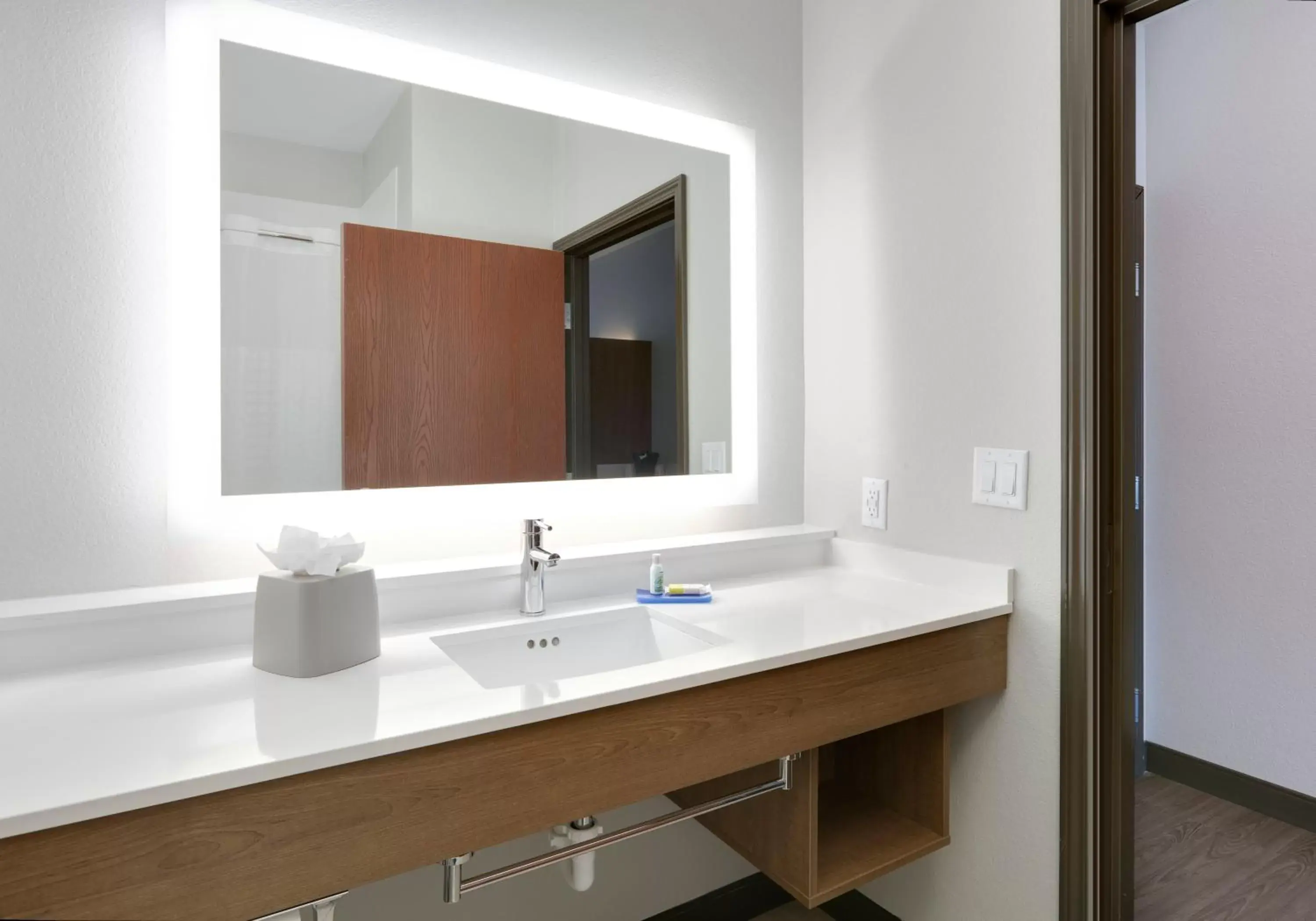 Queen Suite with Two Queen Beds and Mobility Accessible Roll In Shower - Non-Smoking in Holiday Inn Express Denton UNT TWU, an IHG Hotel Queen Suite with Two Queen Beds and Mobility Accessible Roll In Shower - Non-Smoking in Holiday Inn Express Denton UNT TWU, an IHG Hotel