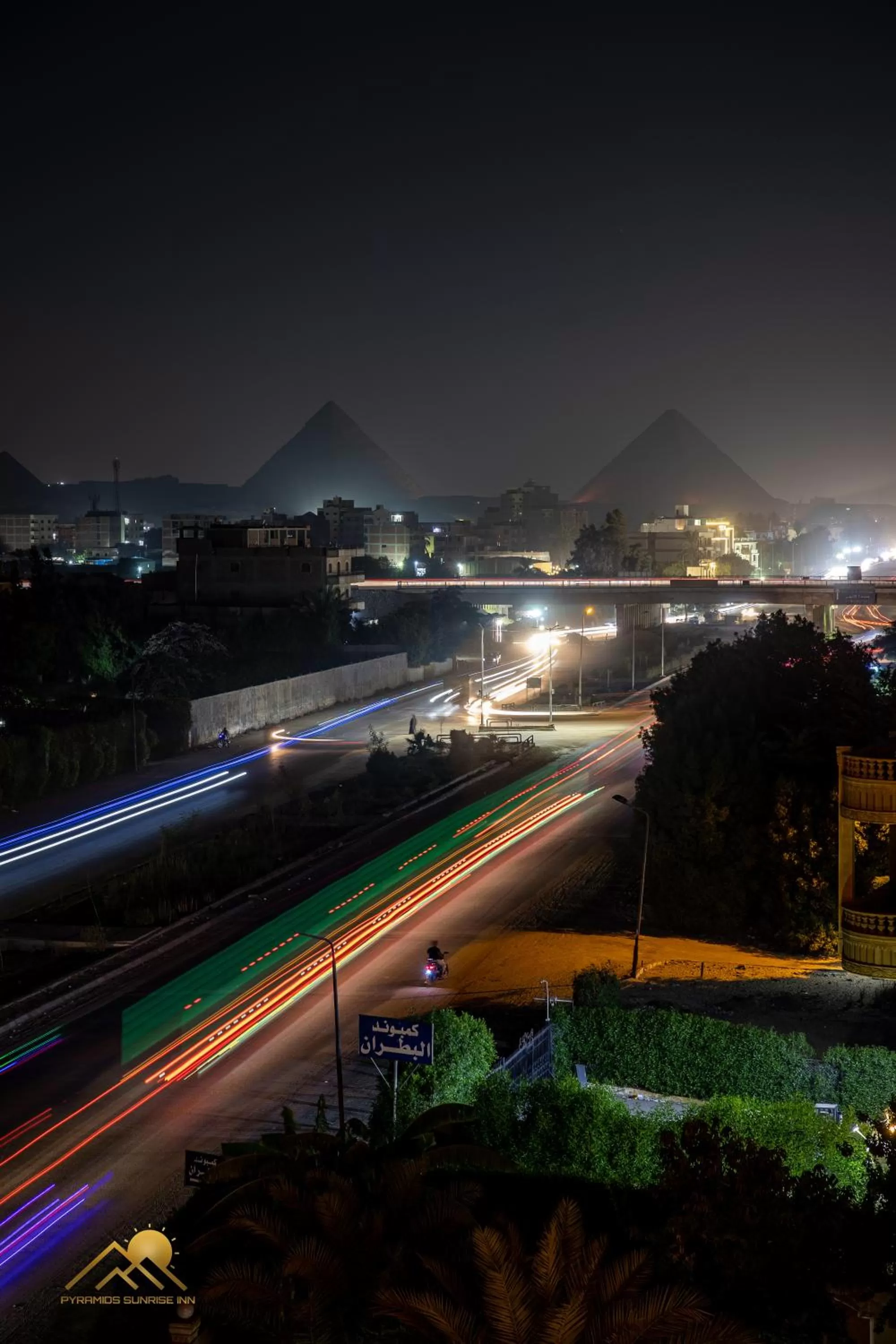 Night in Pyramids sunrise inn