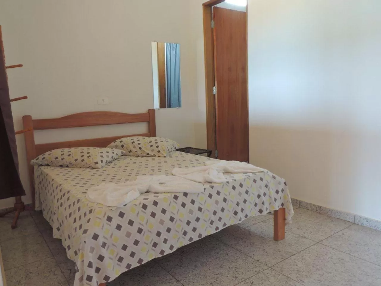 Bed in Pousada e Chales Por do Sol