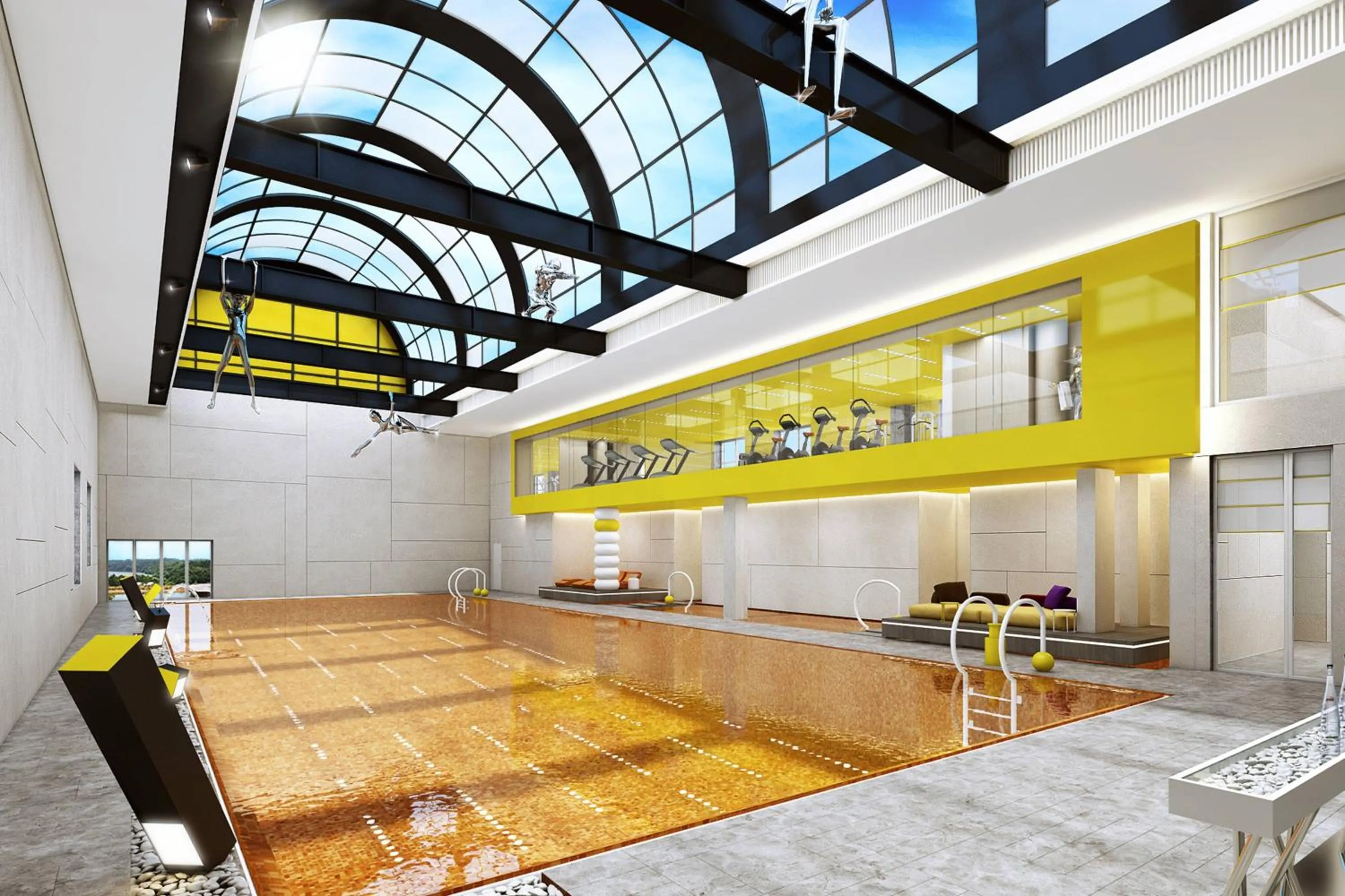 Swimming pool in The Sifang Hotel Nanjing, Autograph Collection