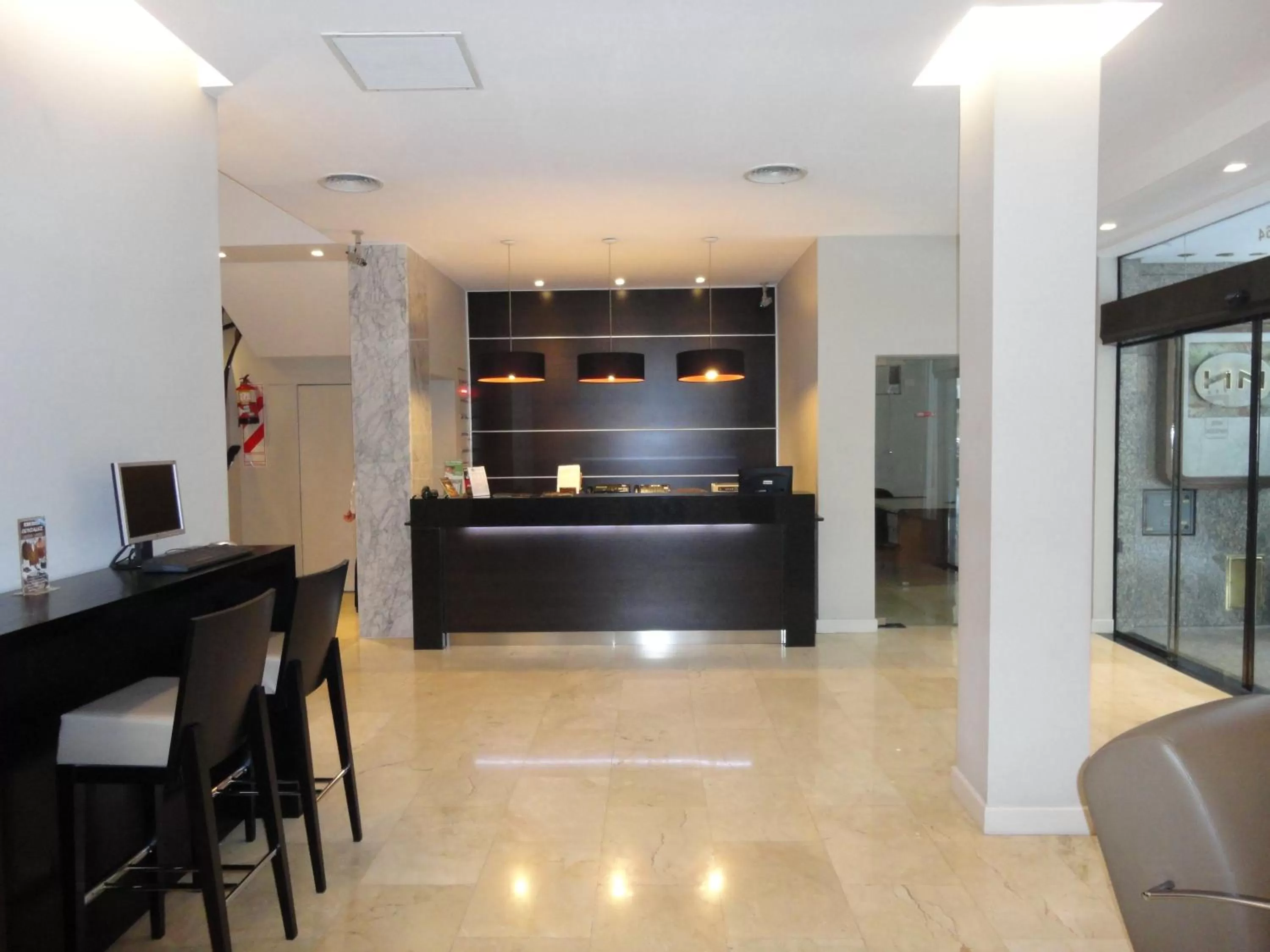 Lobby or reception in Hotel Napoleón