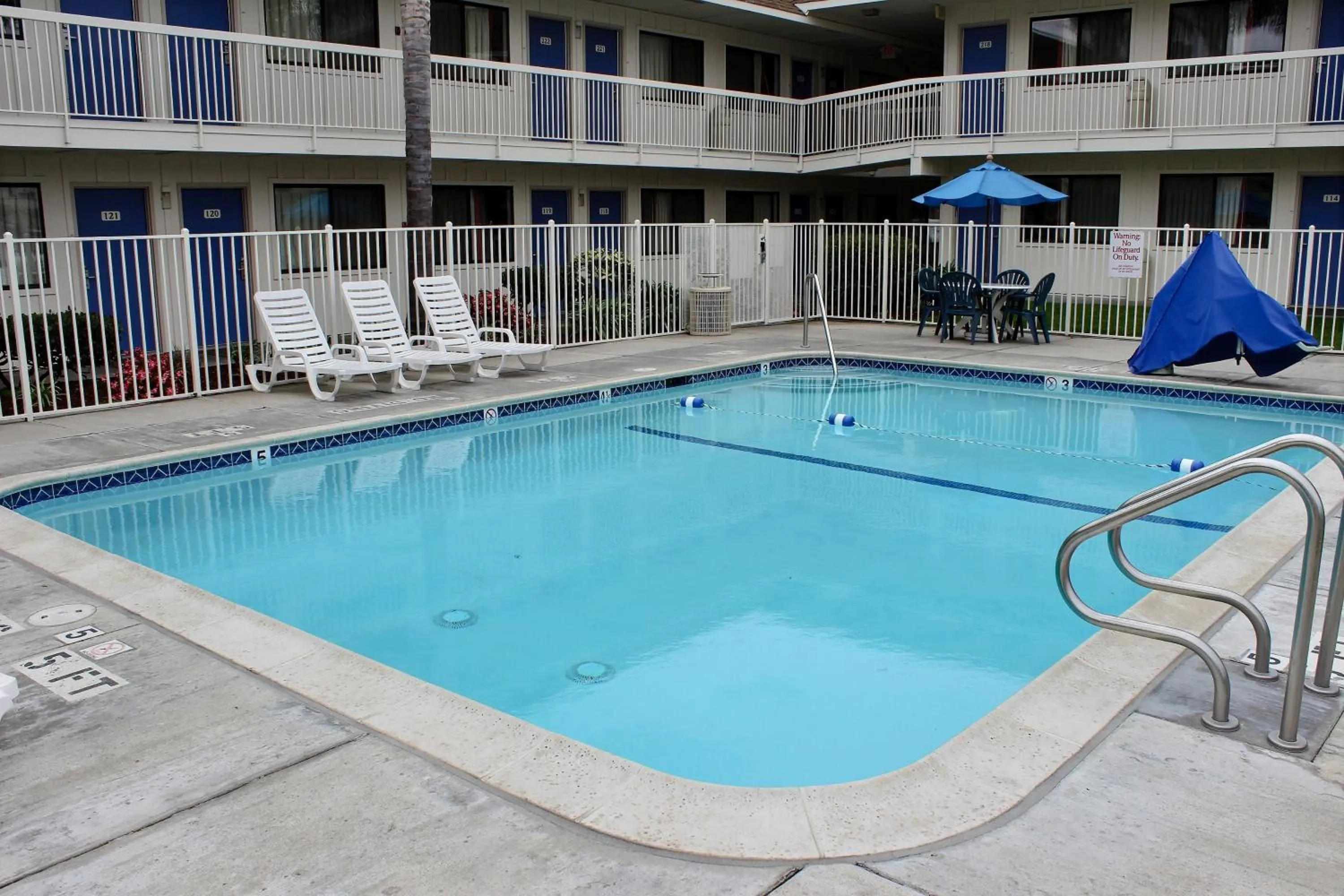 Swimming pool in Motel 6-Pismo Beach, CA