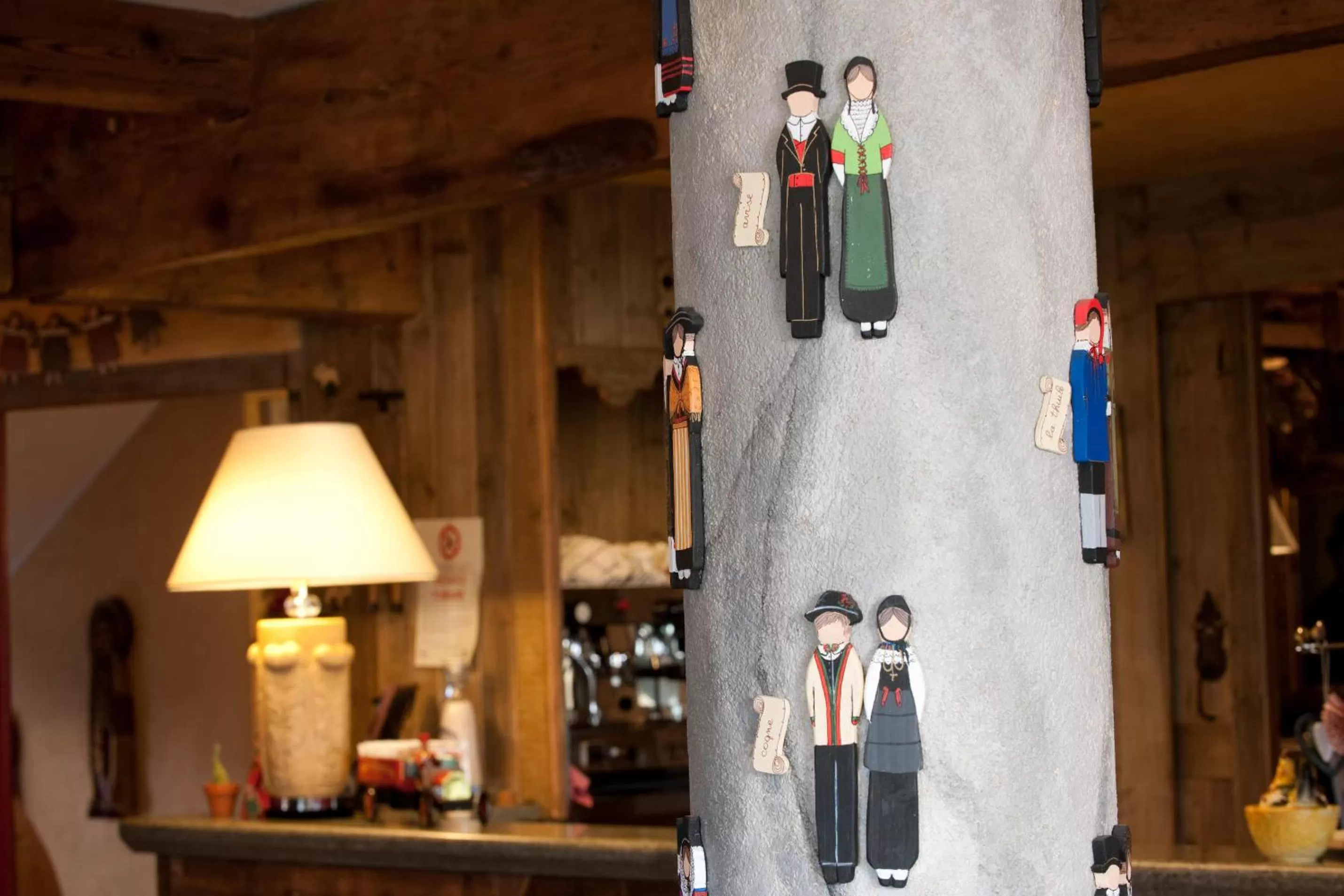 Decorative detail in Hotel Chalet La Meridiana