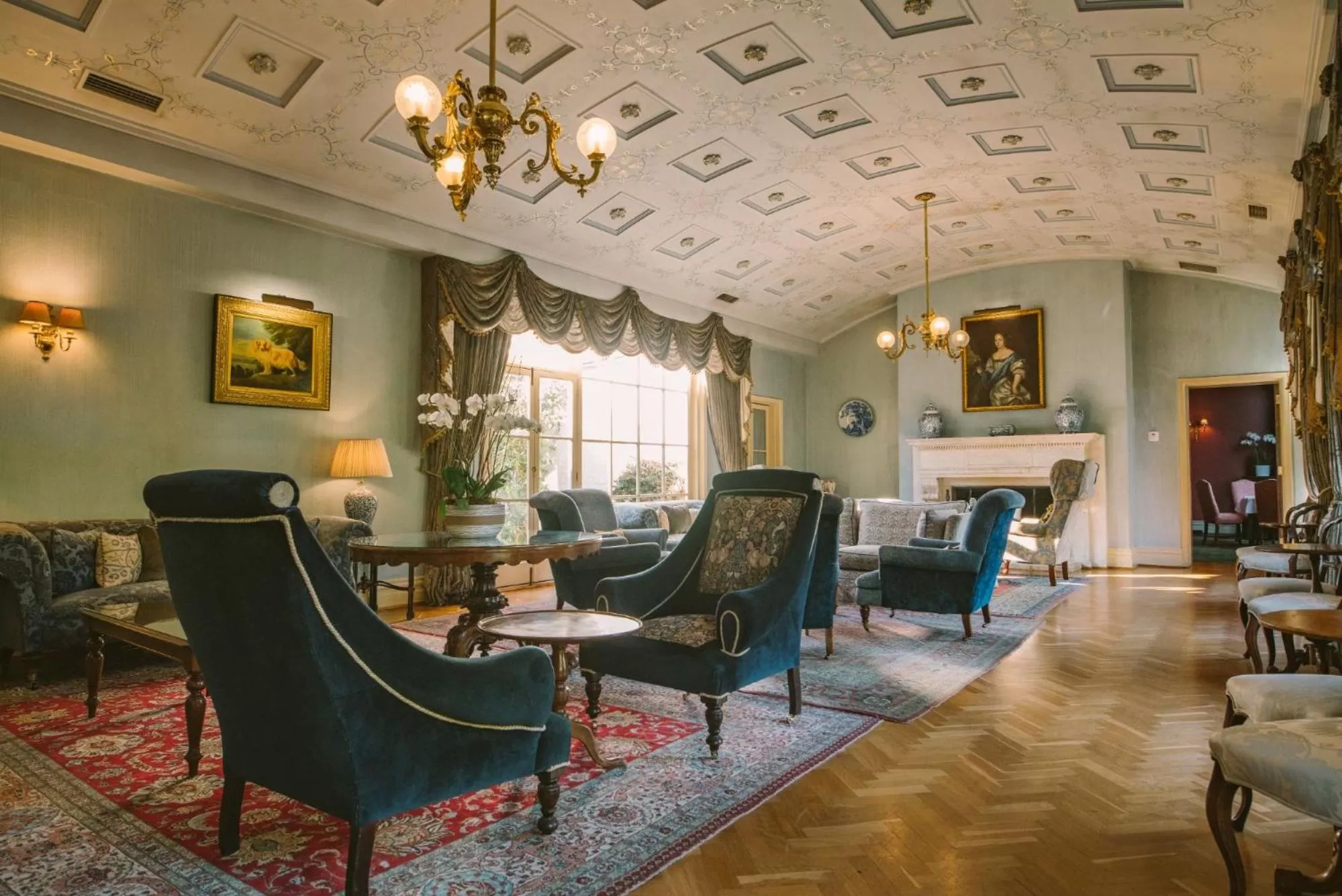 Living room in Chateau Yering