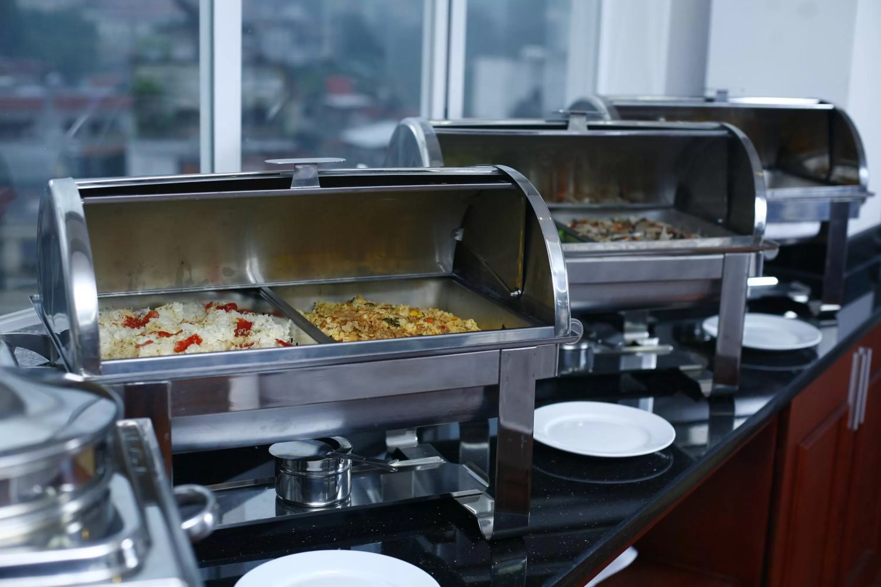 Buffet breakfast in Hanoi Emotion Hotel