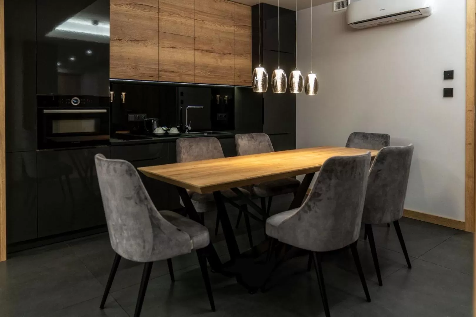 Kitchen or kitchenette in Hotel META Resort & Vine SPA