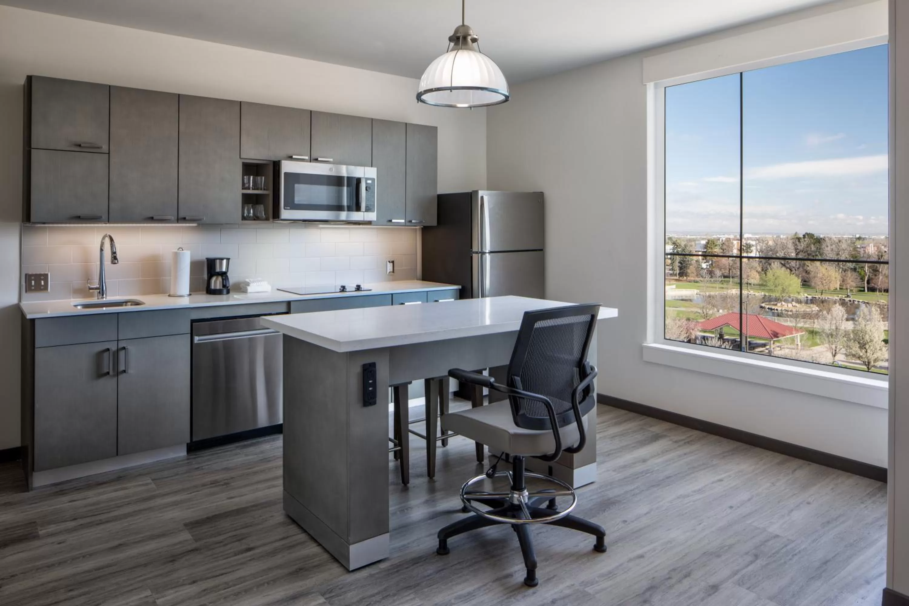 Kitchen or kitchenette in Hyatt House Denver Aurora Anschutz Medical Campus
