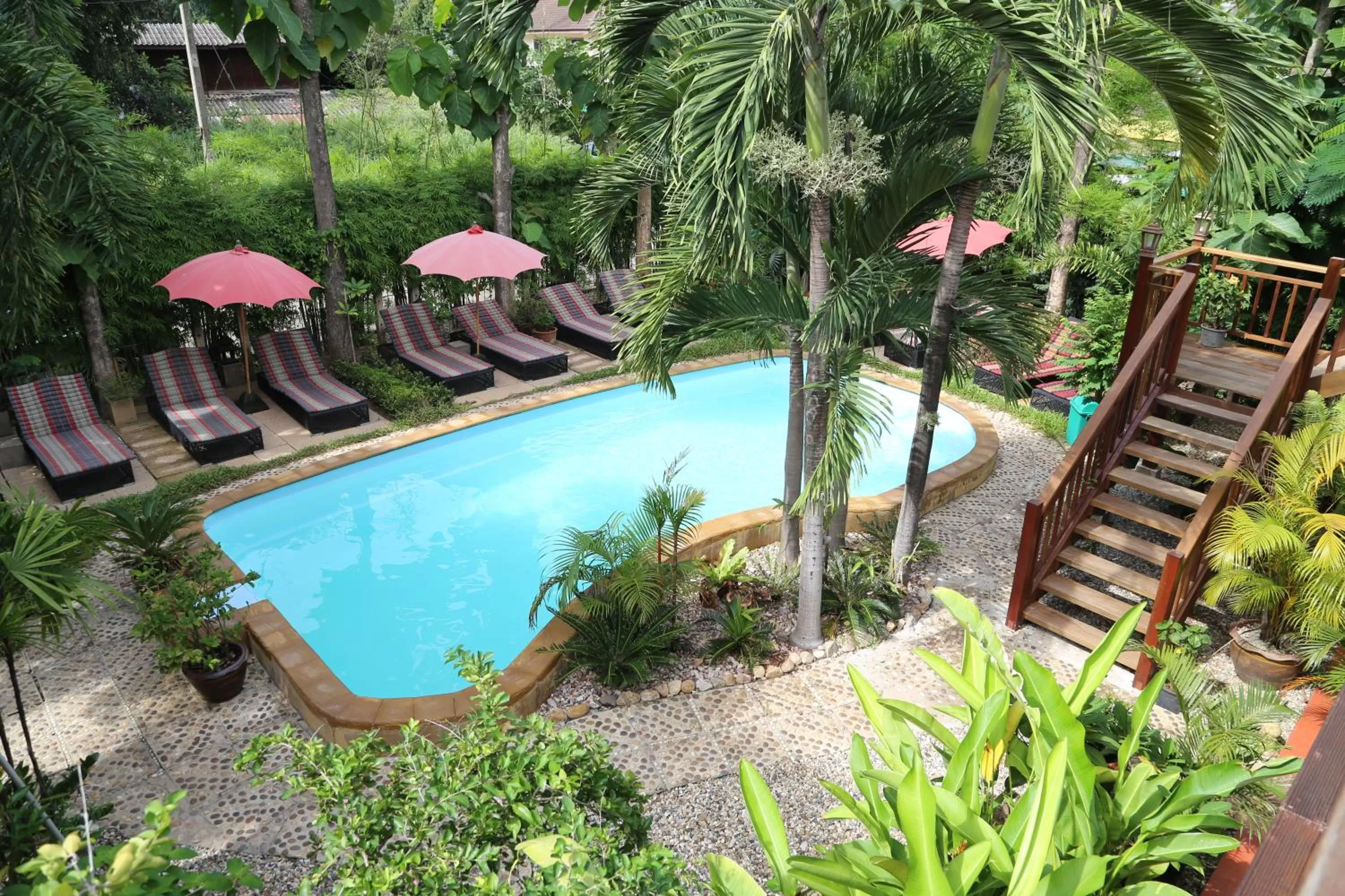 Pool view in Liam's Guesthouse Adults Only