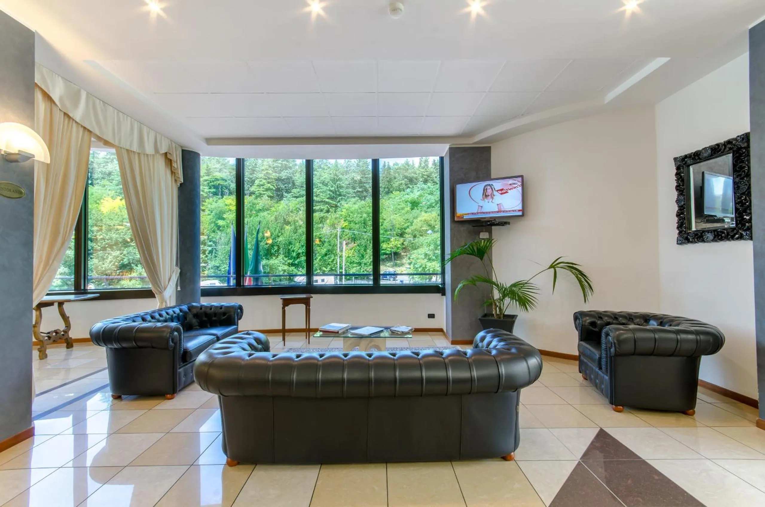 Communal lounge/ TV room in Hotel Federico II