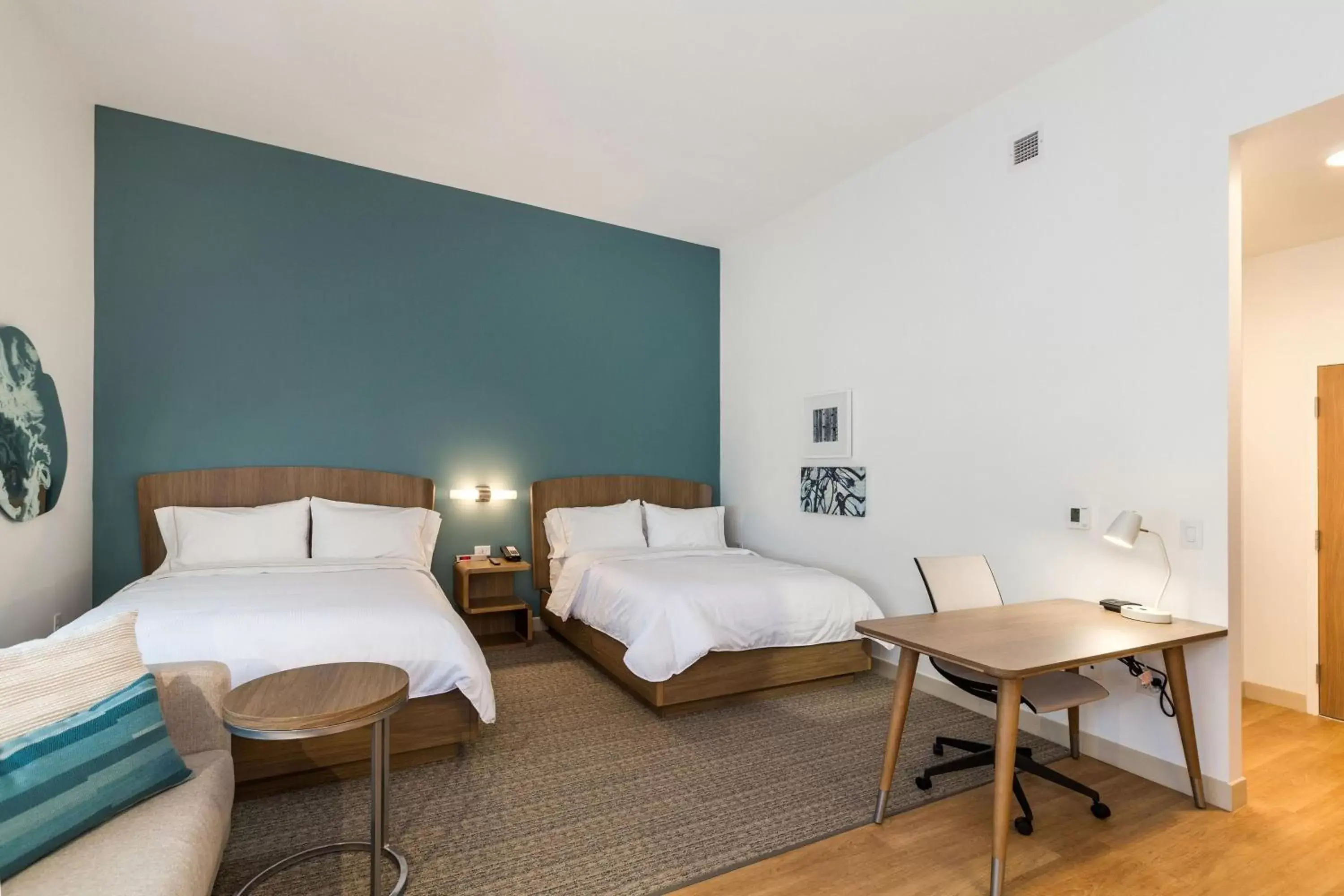 Studio with Two Queen Beds and Roll-in Shower - Mobility and Hearing Accessible in Element Denver International Airport Studio with Two Queen Beds and Roll-in Shower - Mobility and Hearing Accessible in Element Denver International Airport