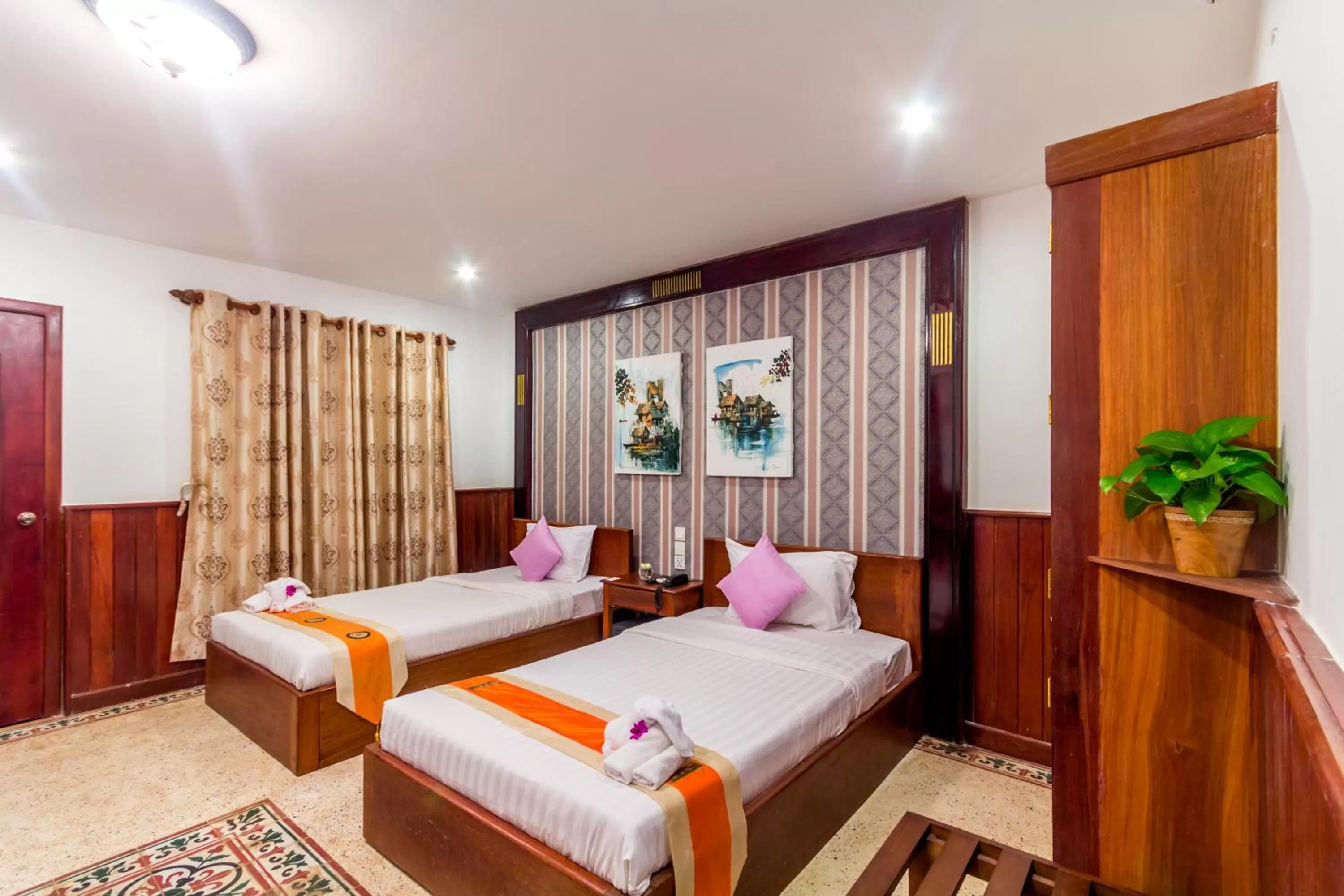 Bed in BayStone Resort