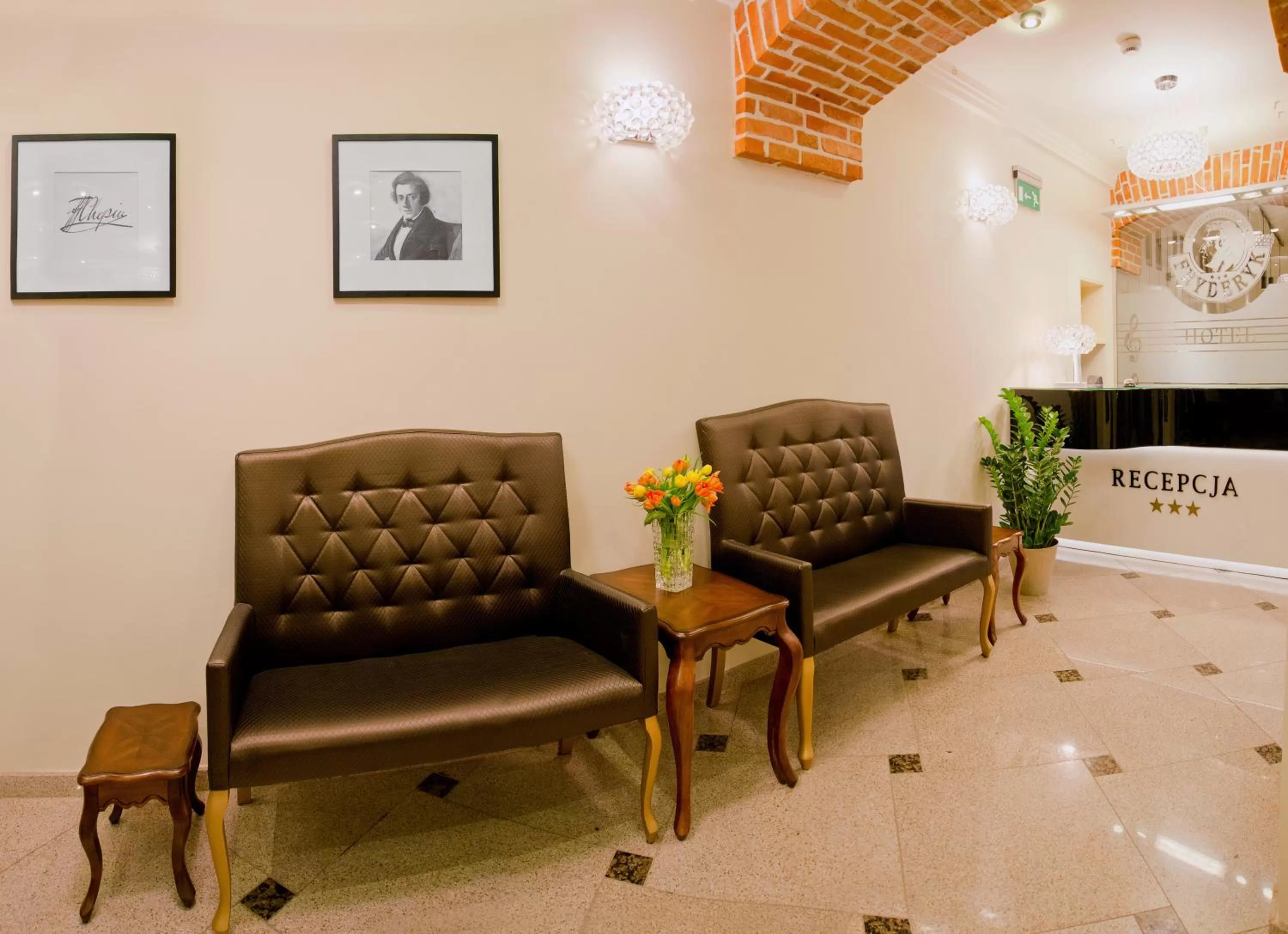 Lobby or reception in Hotel Fryderyk
