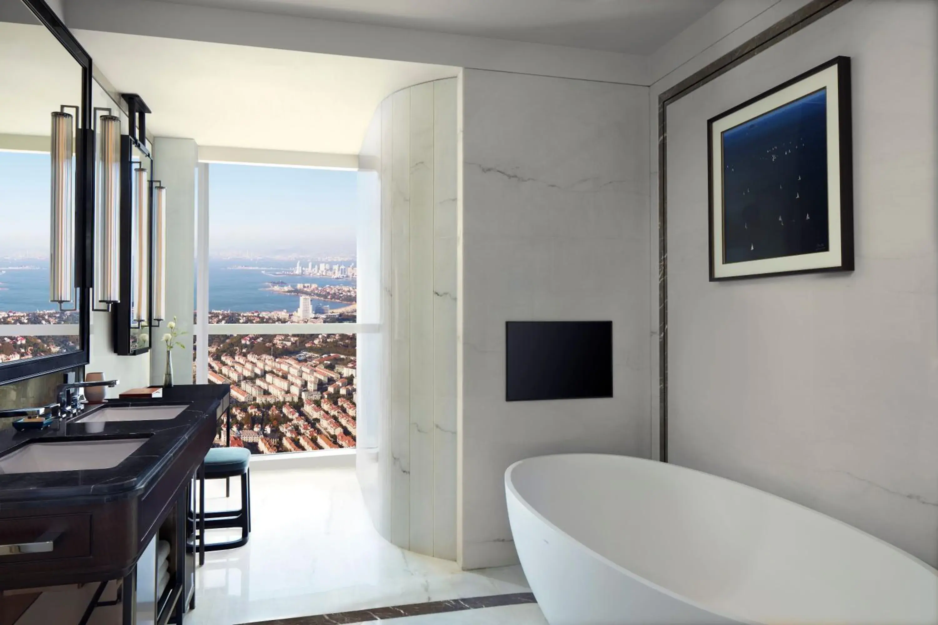 Superior King Room with City View in The St. Regis Qingdao Superior King Room with City View in The St. Regis Qingdao