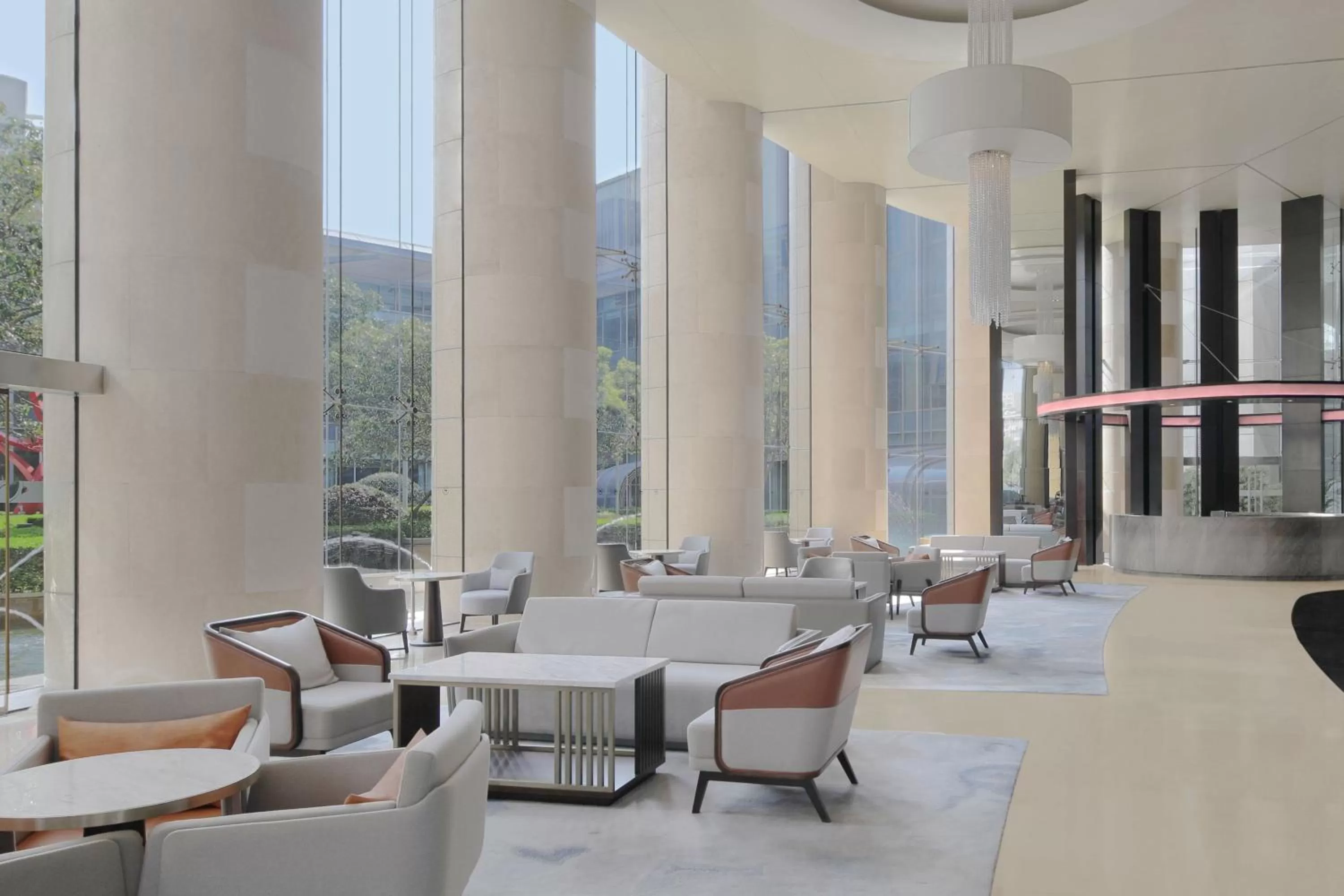 Lobby or reception in Sheraton Grand Shanghai Pudong Hotel & Residences