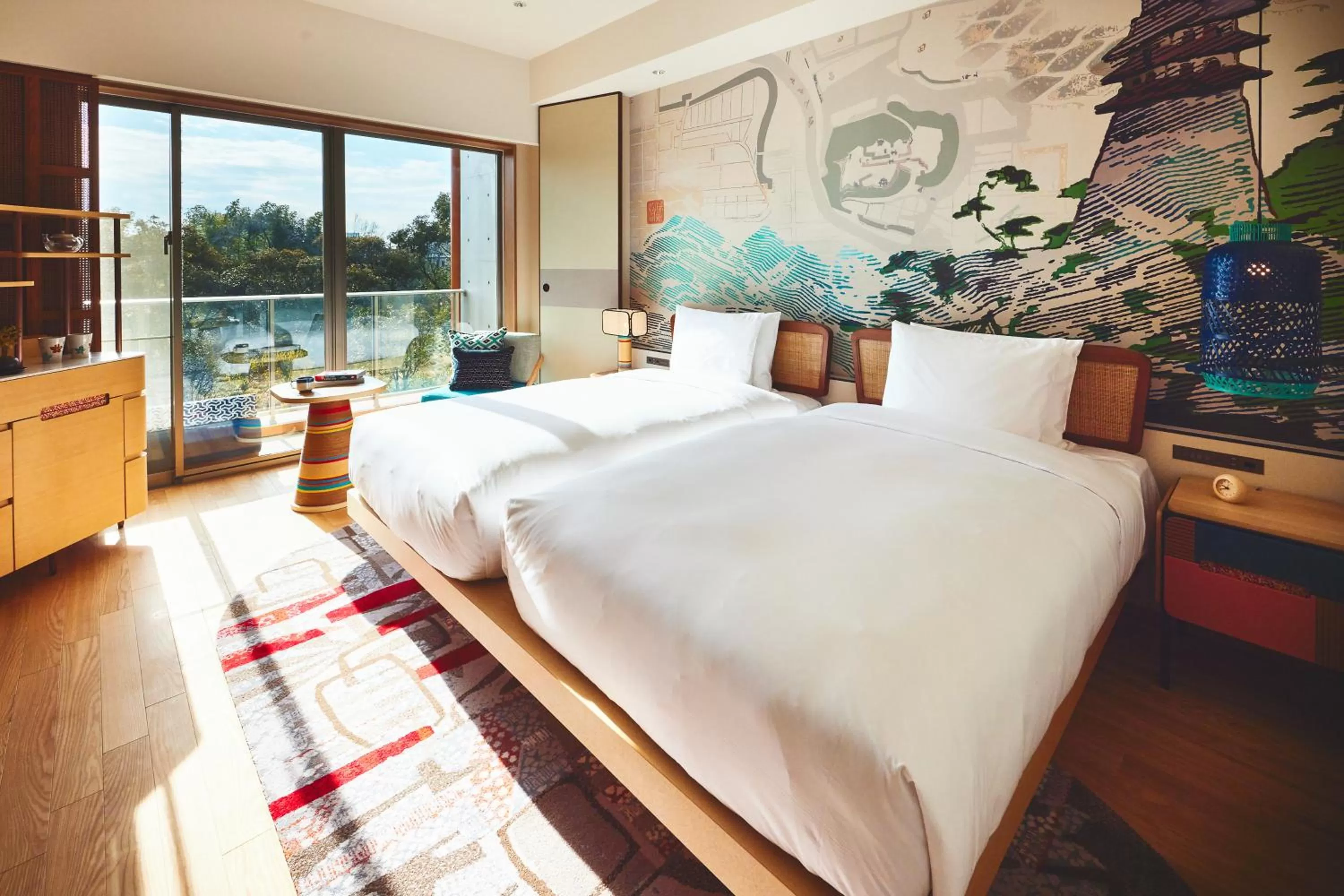 Photo of the whole room, Bed in Hotel Indigo Inuyama Urakuen Garden by IHG