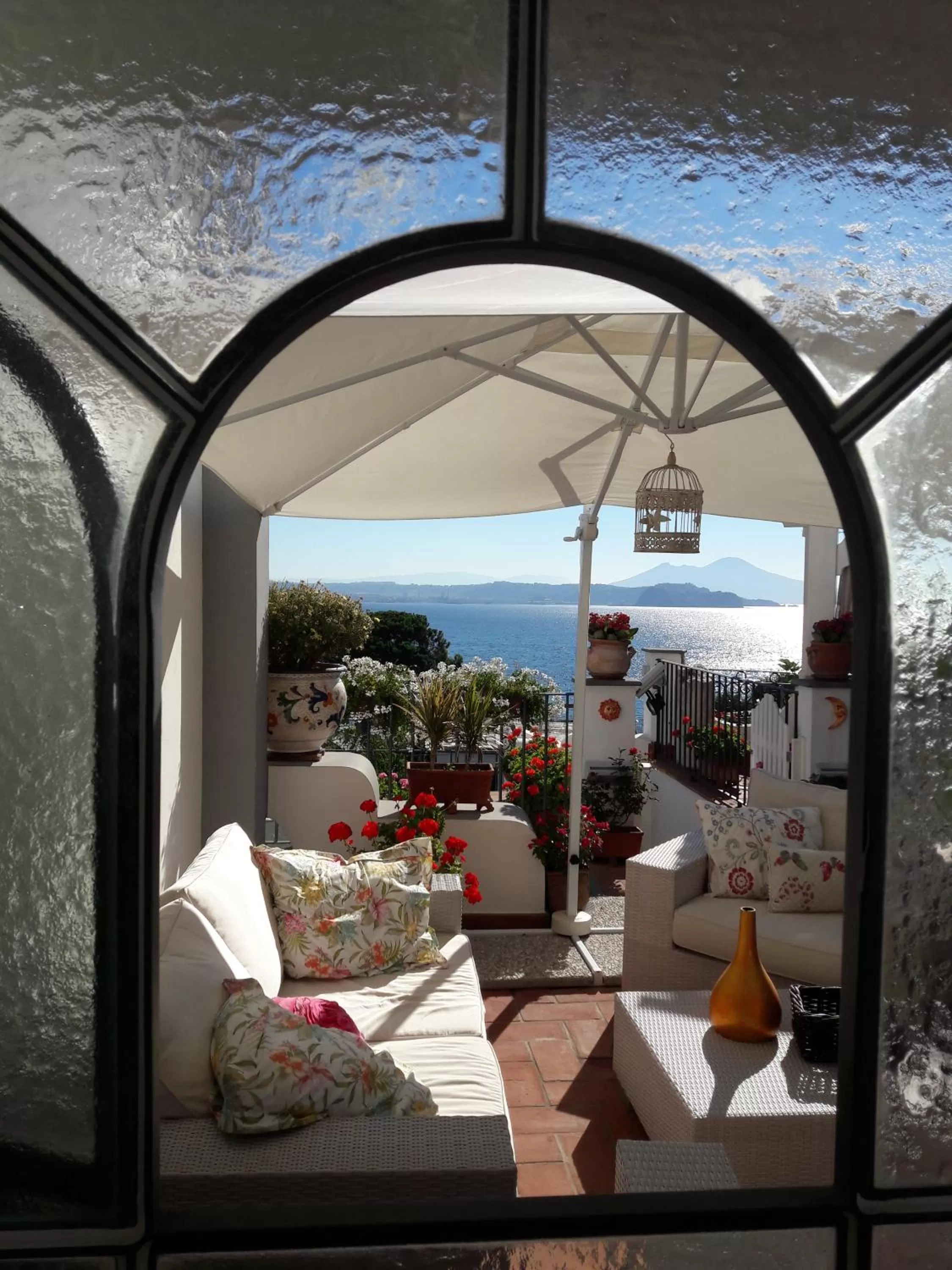 Patio in b&b Dea Fortuna