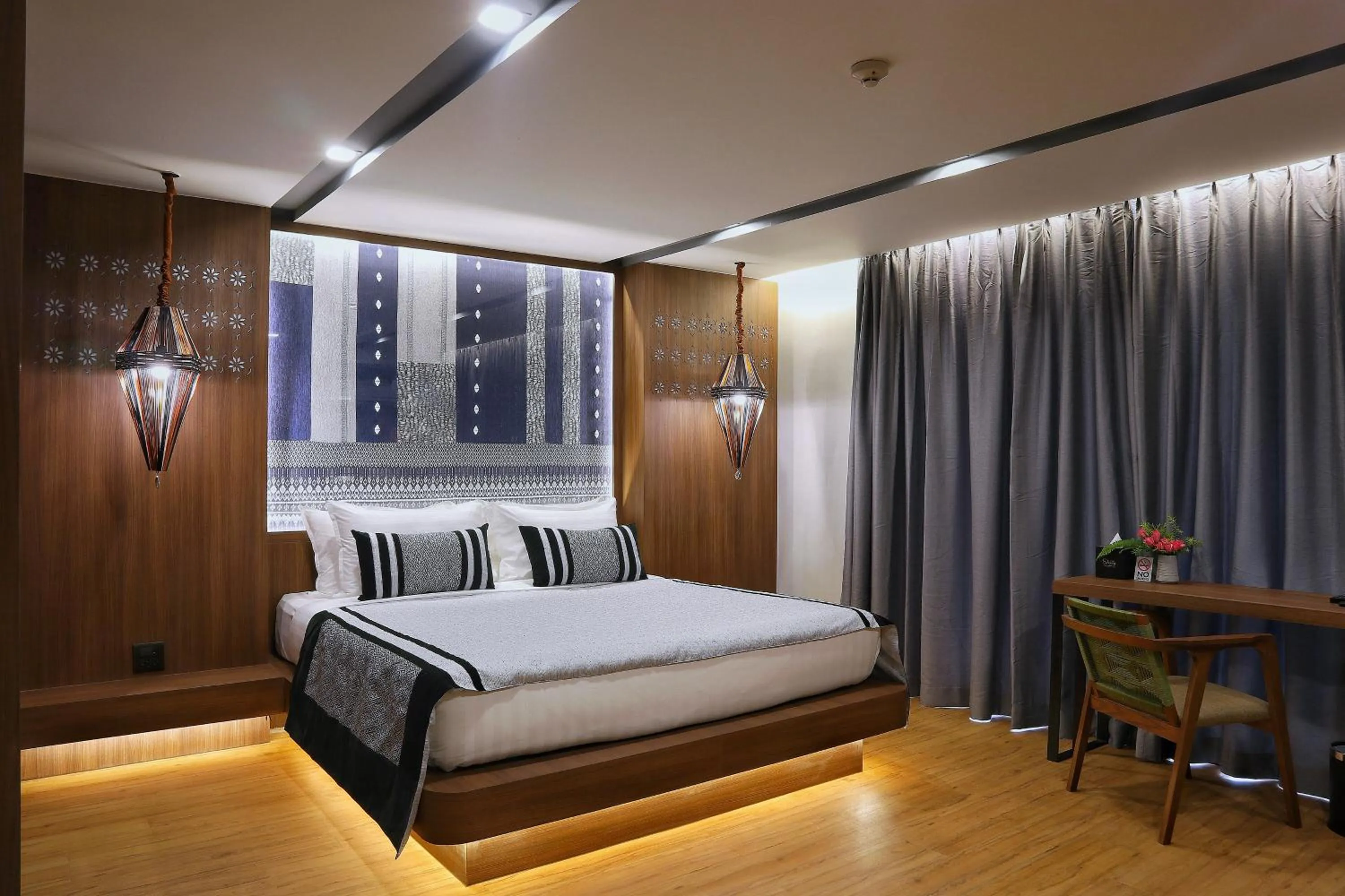 Decorative detail, Bed in Stay with Nimman Chiang Mai