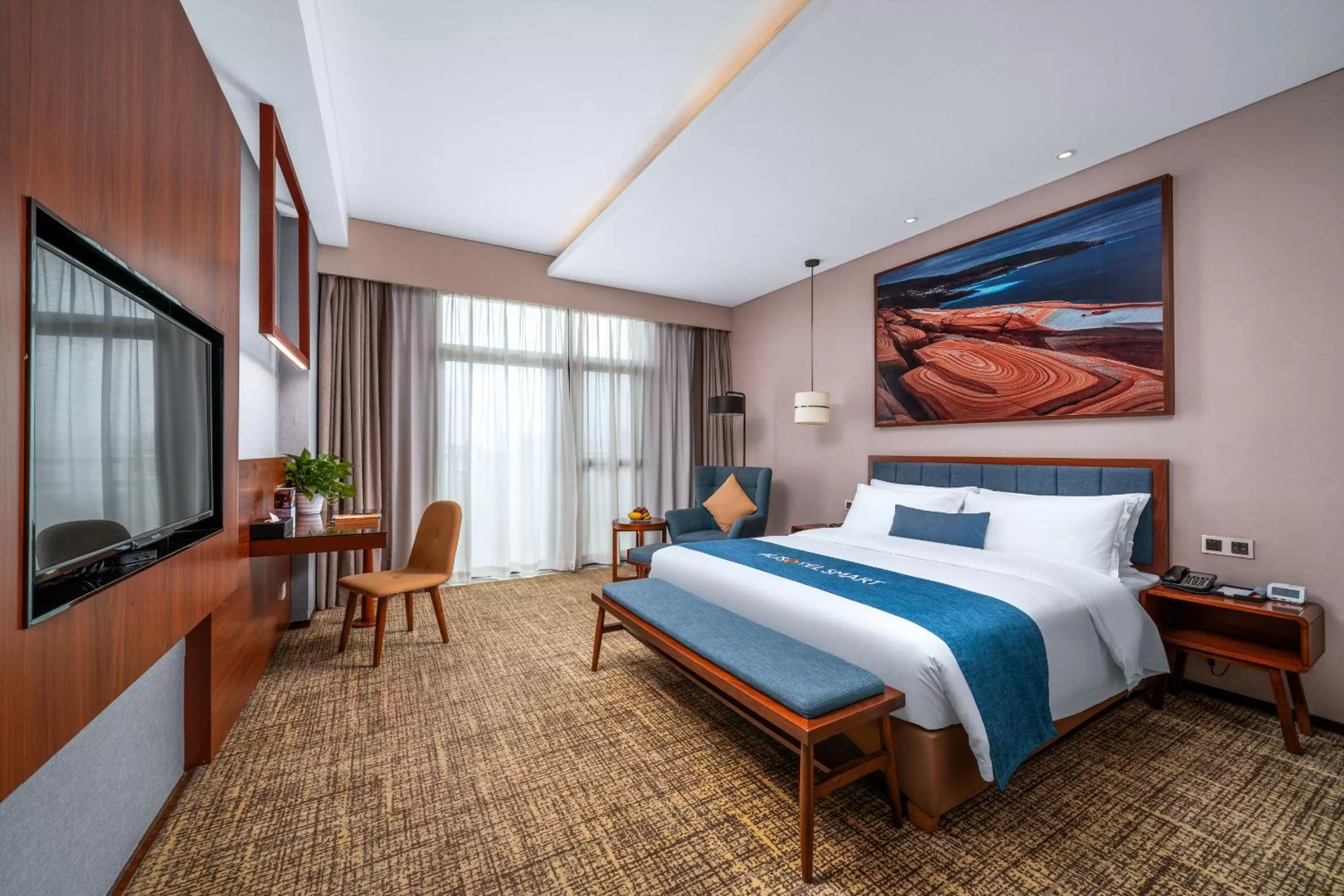 Photo of the whole room, Bed in Ausotel Smart Baiyun International Airport T2-Free 24-hour airport pick-up