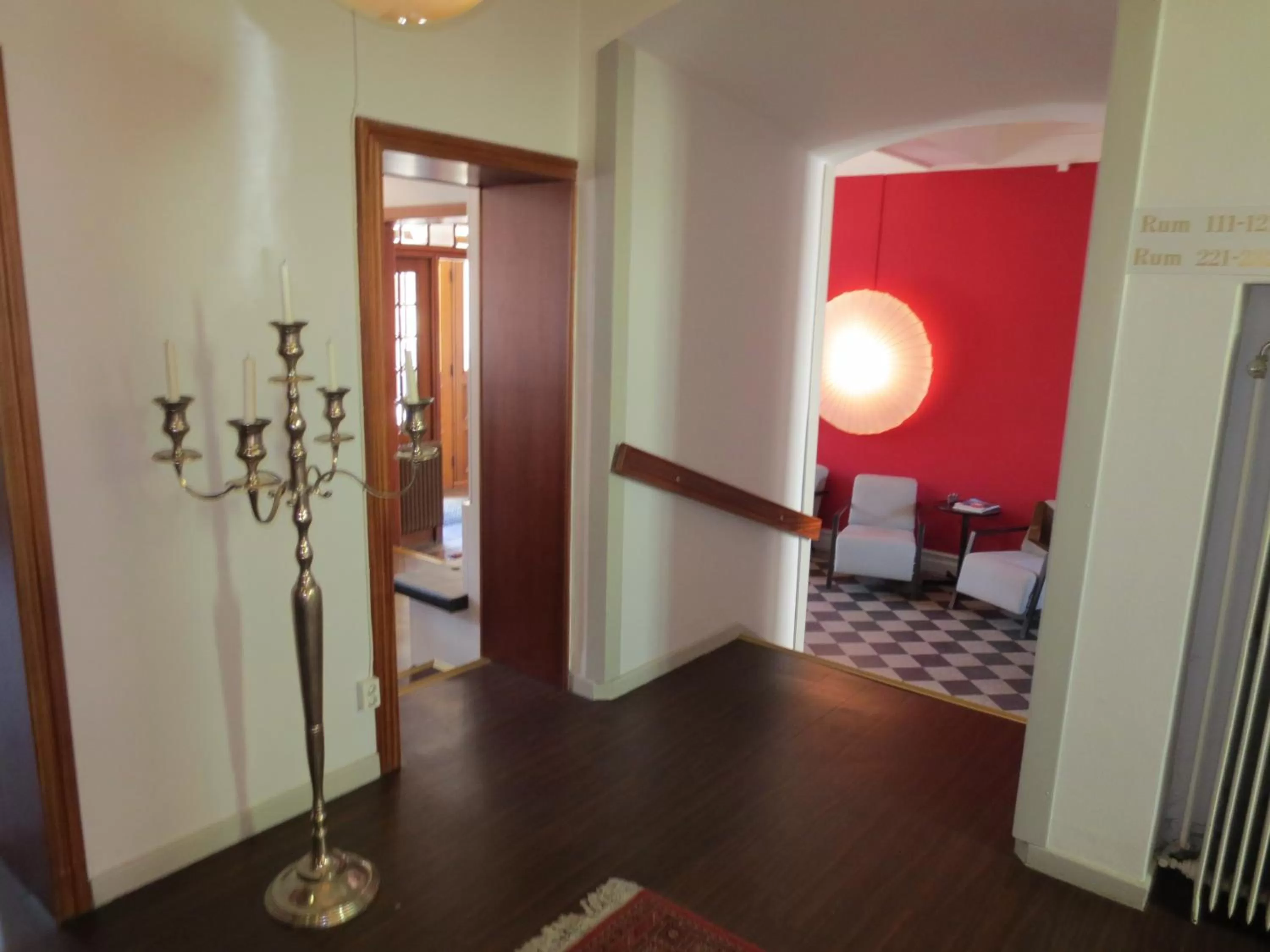 Seating area in Arboga Stadshotell