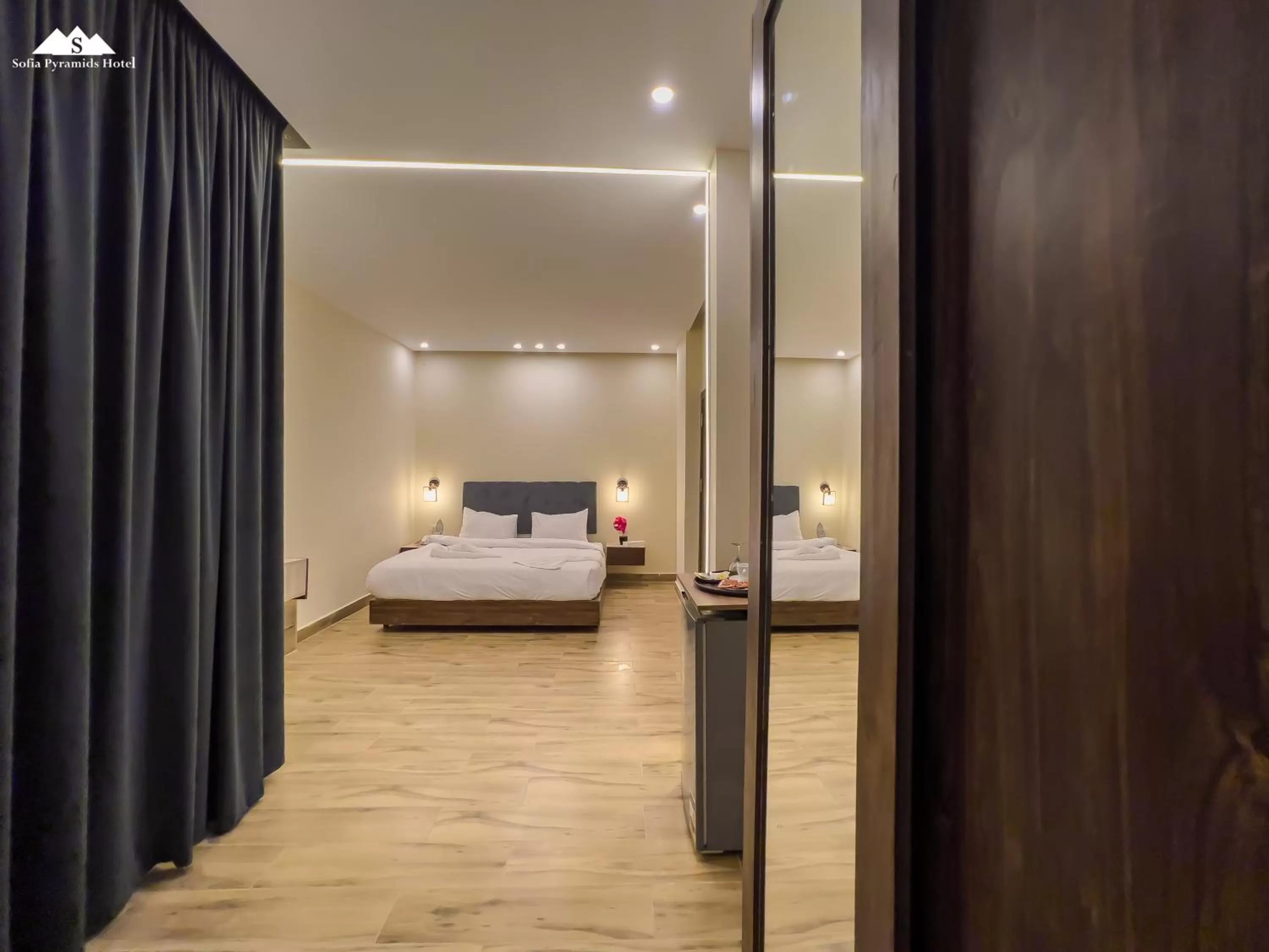 Bed in Sofia Pyramids Hotel